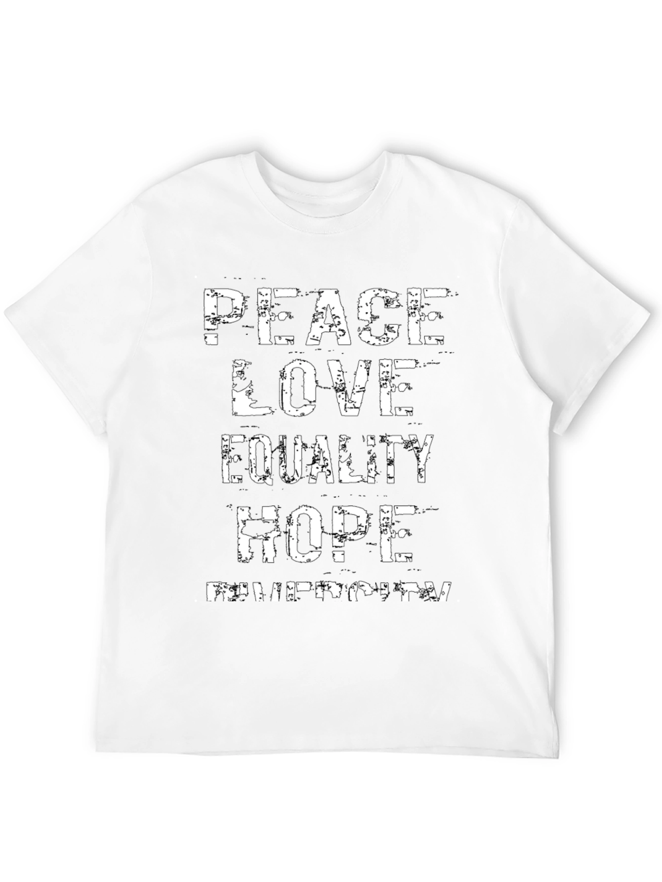 Black Peace Love Equality Hope Diversity T-Shirt view 12