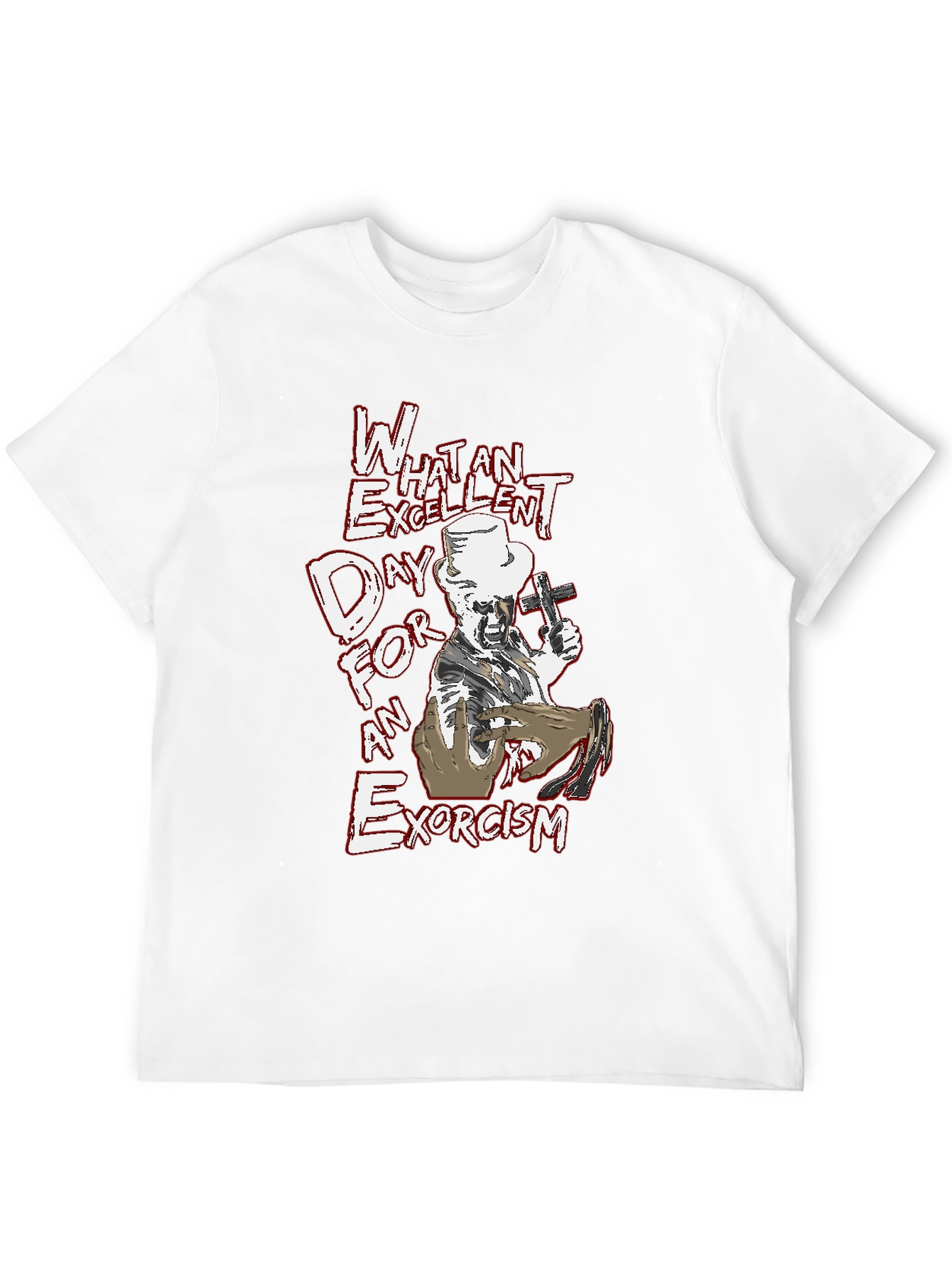 Black Excellent Exorcism T-Shirt - Bold Graphic Tee view 12