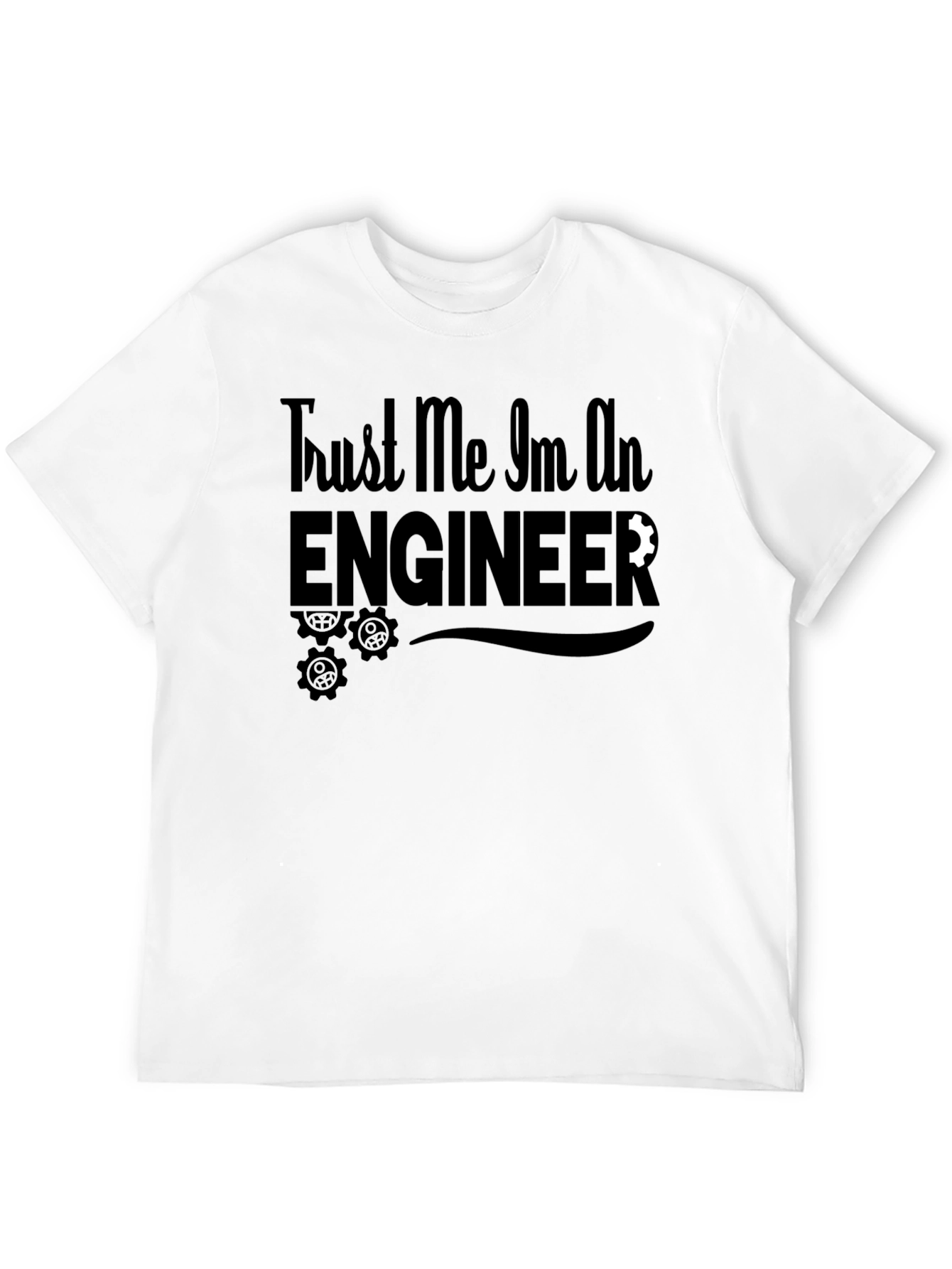 Black Trust Me I'm An Engineer T-Shirt view 12