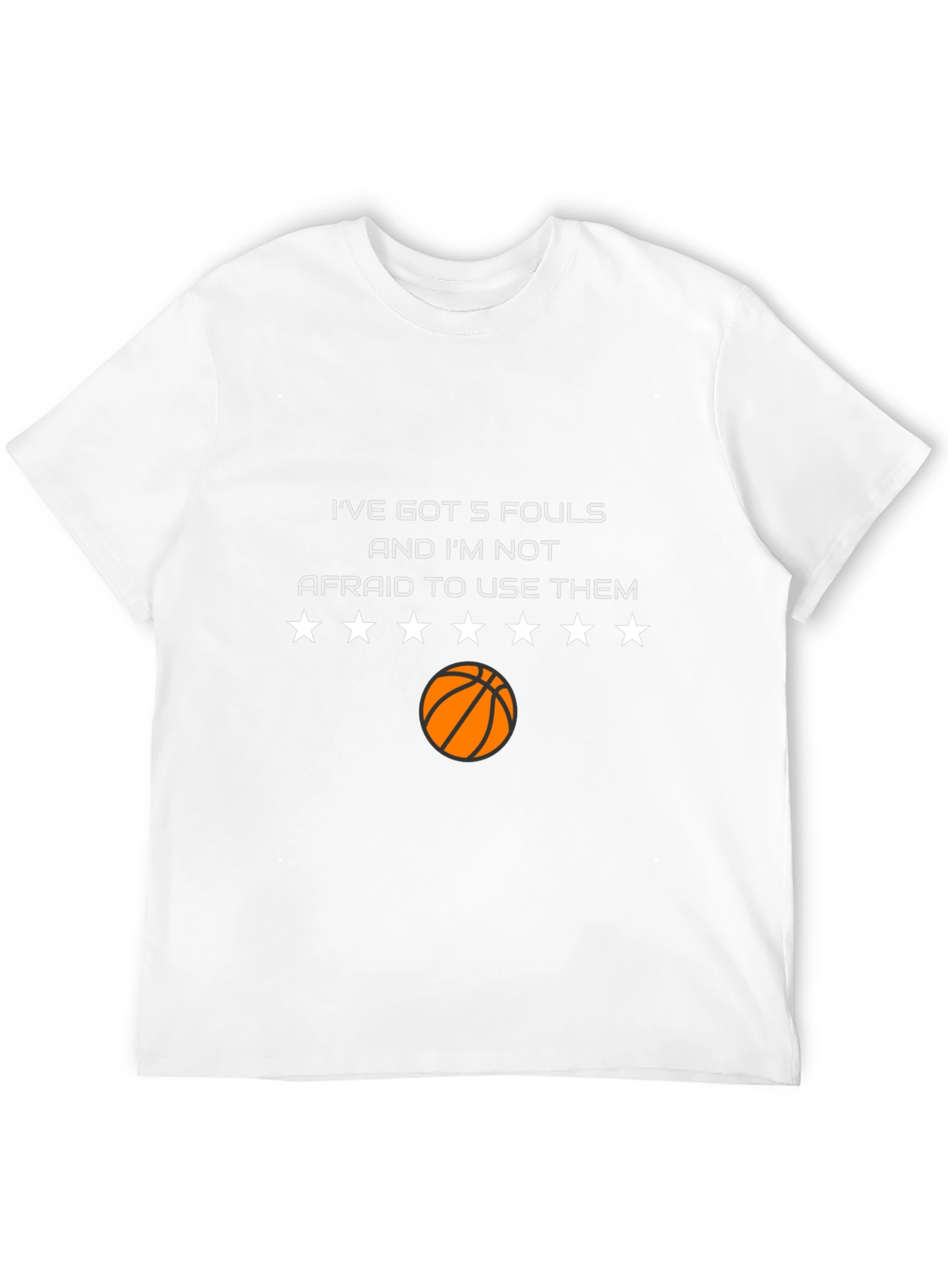 Black I've Got 5 Fouls Basketball T-Shirt view 12