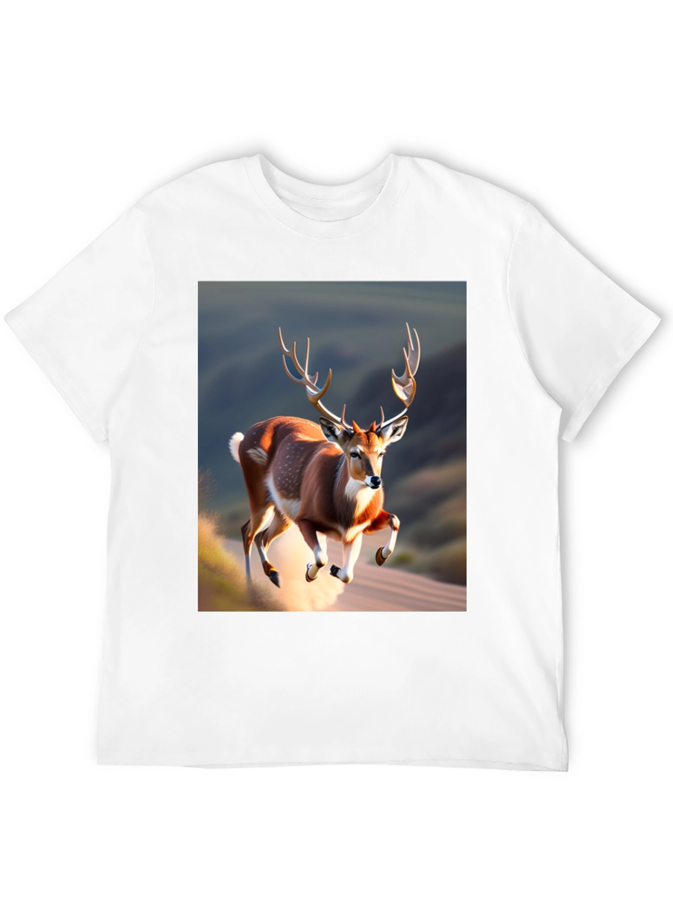 Black Deer Graphic Black T-Shirt view 12