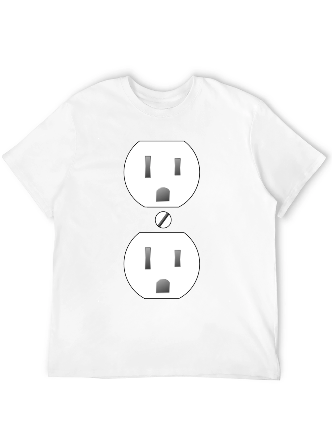 Black Electric Outlet Graphic Tee - Quirky & Fun! view 12