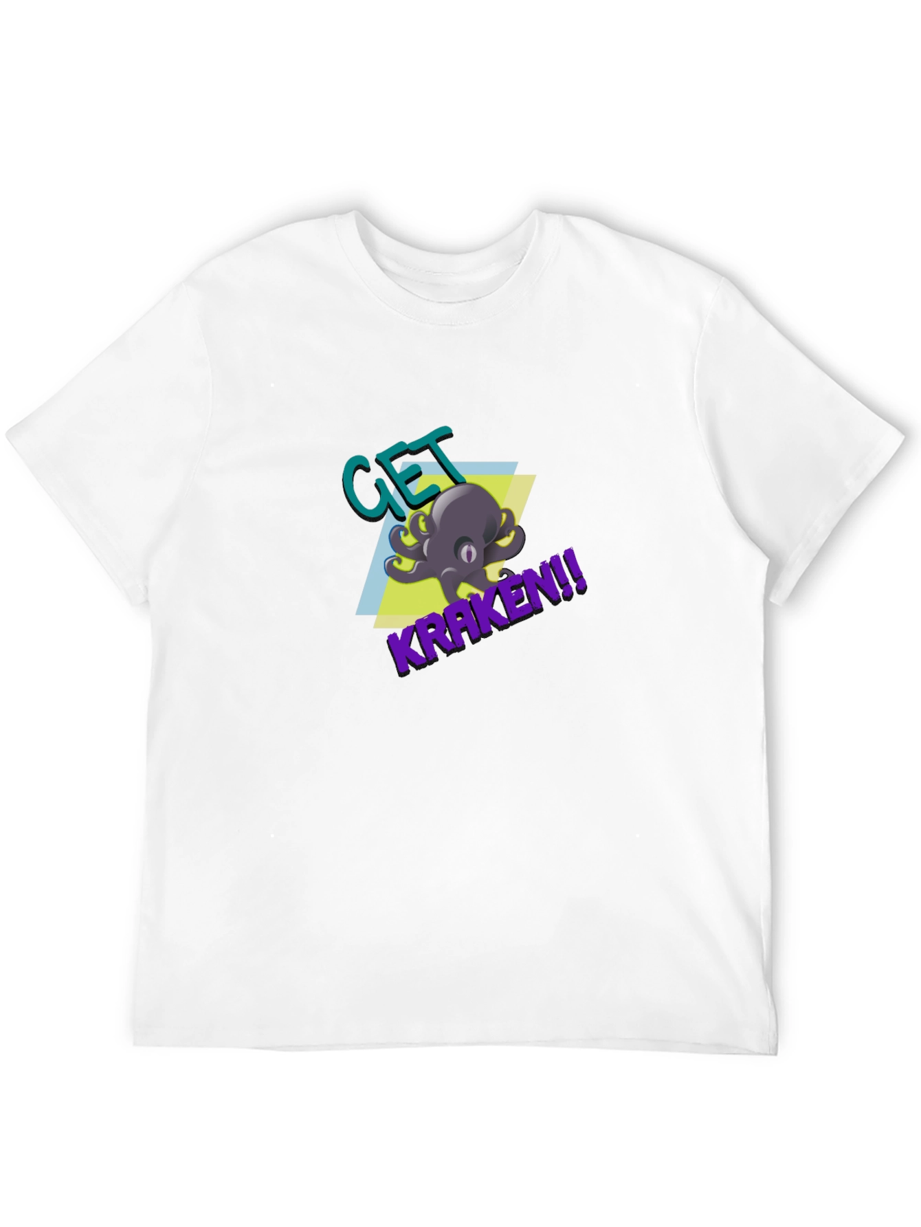 Black Get Kraken T-Shirt - Retro Octopus Design view 12