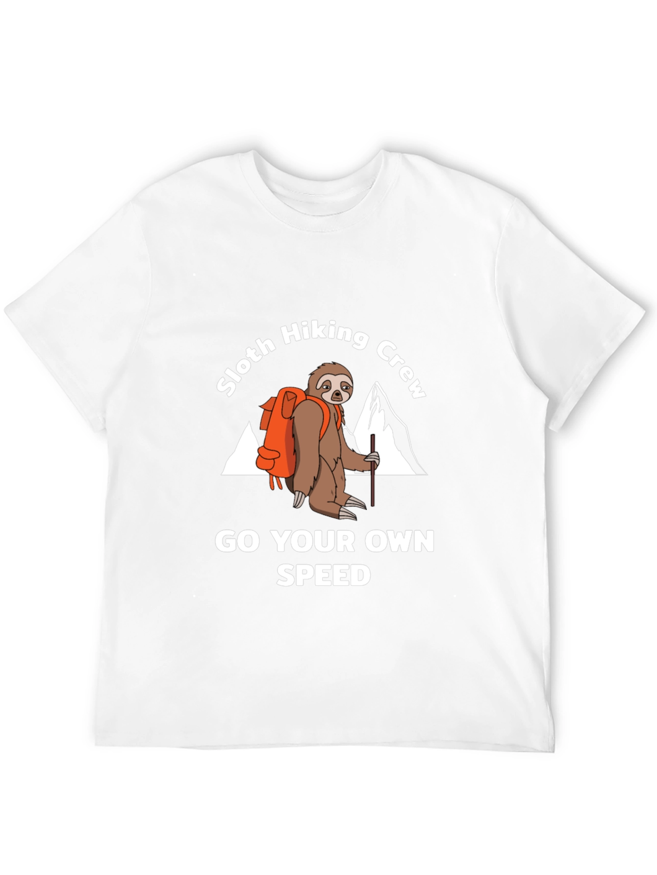 Black Sloth Hiking Crew Graphic Tee - Go Your Own Speed view 12
