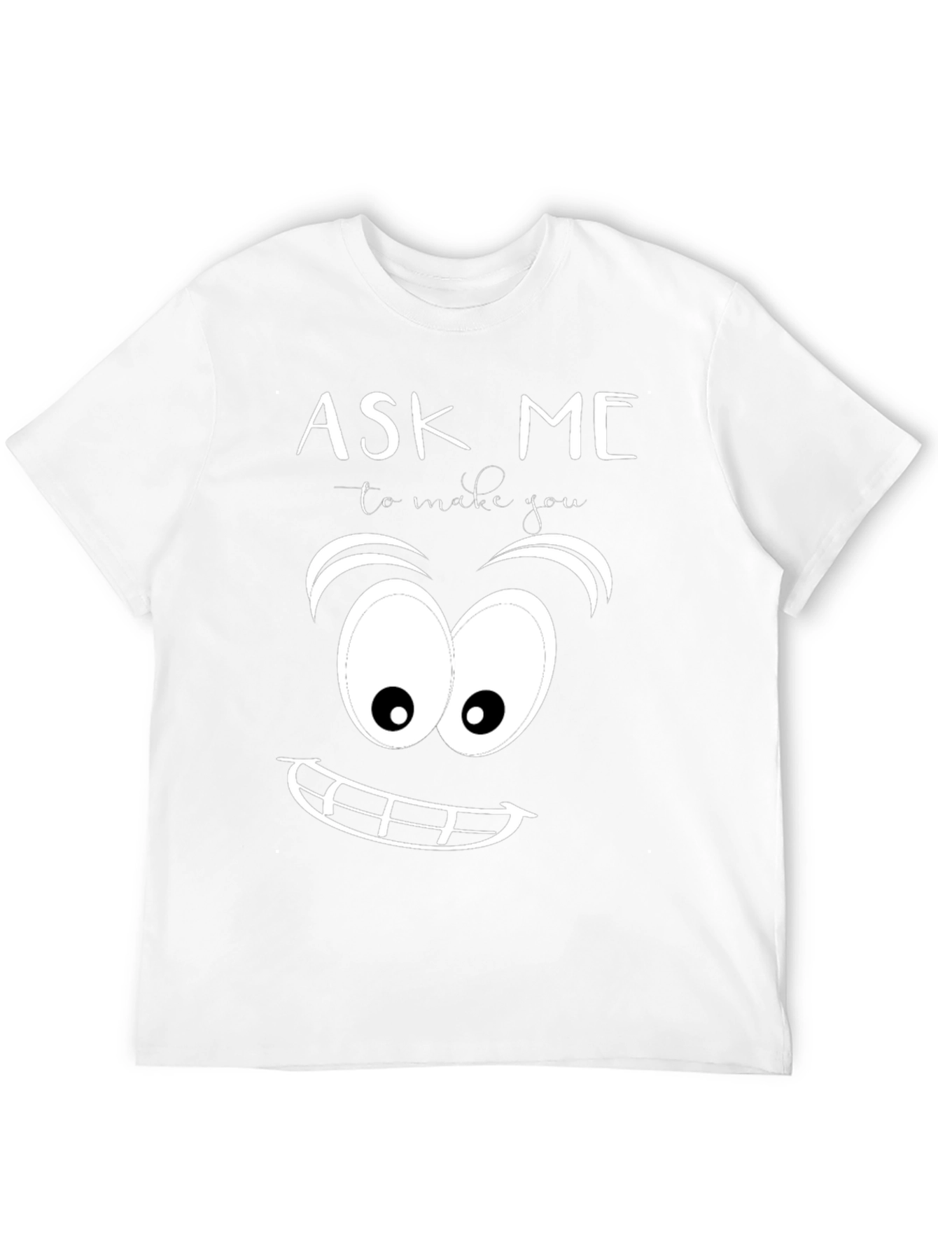 Black Ask Me To Make You Smile Graphic Tee view 12