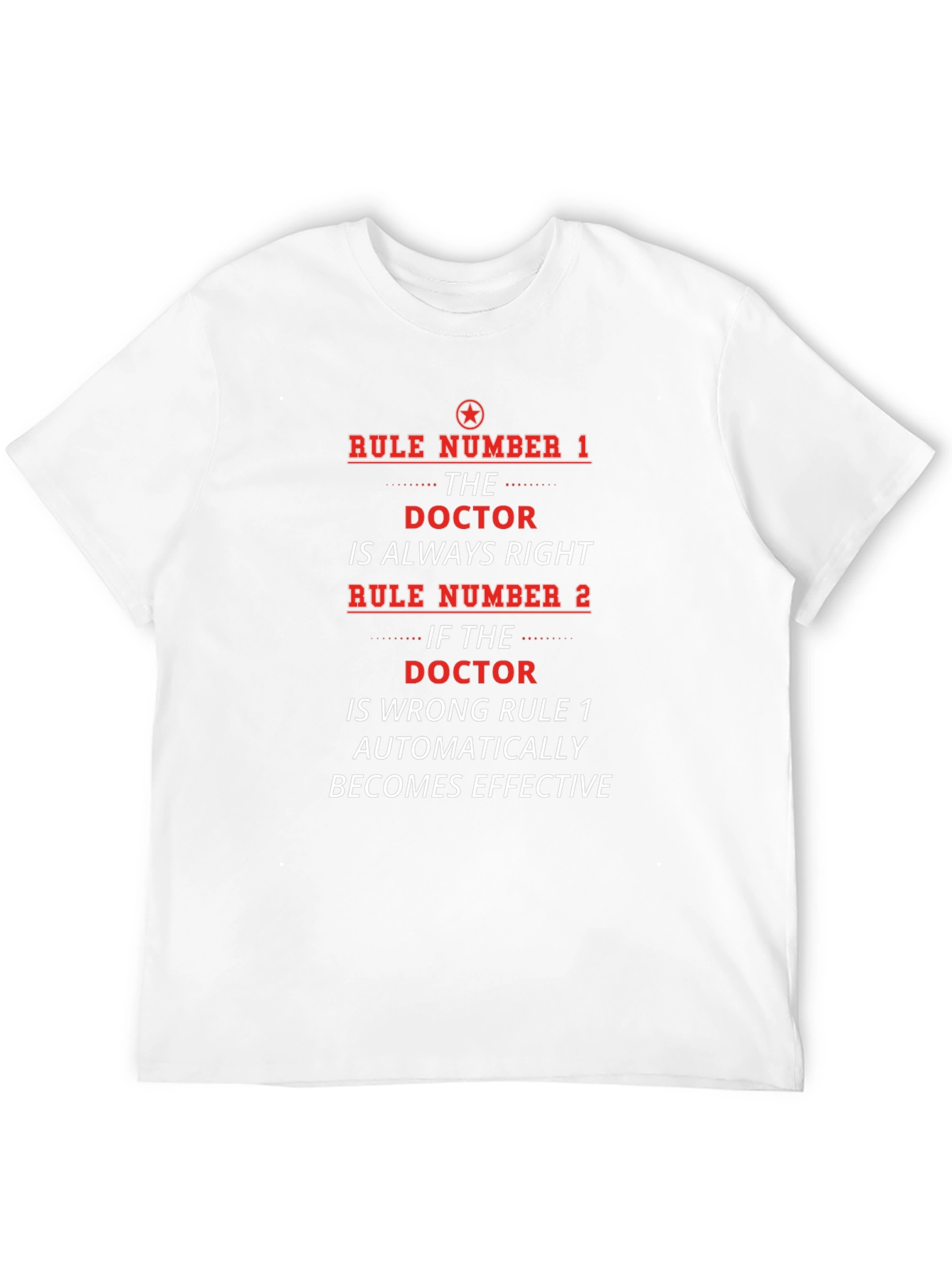 Black Doctor Rules T-Shirt - Always Right Medical Humor view 12