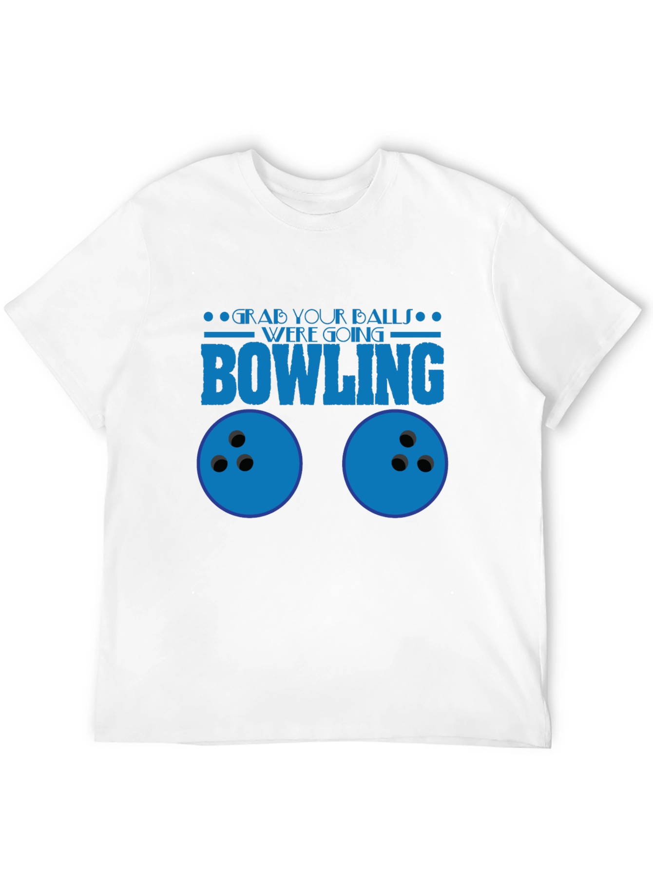 Black Grab Your Balls Bowling T-Shirt Funny Graphic Tee view 12