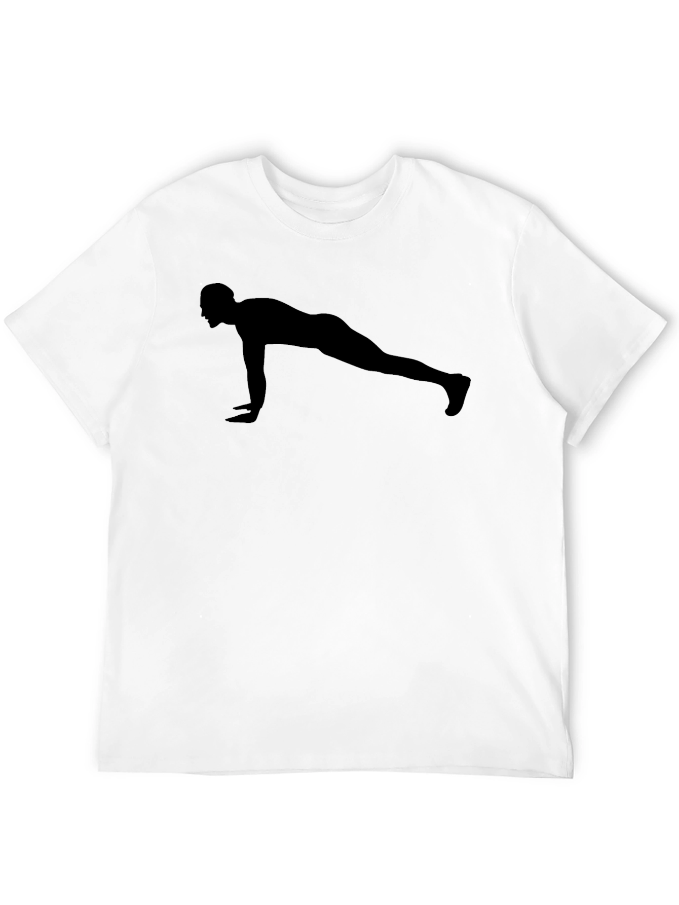Black Fitness Push-Up Silhouette Black T-Shirt view 12