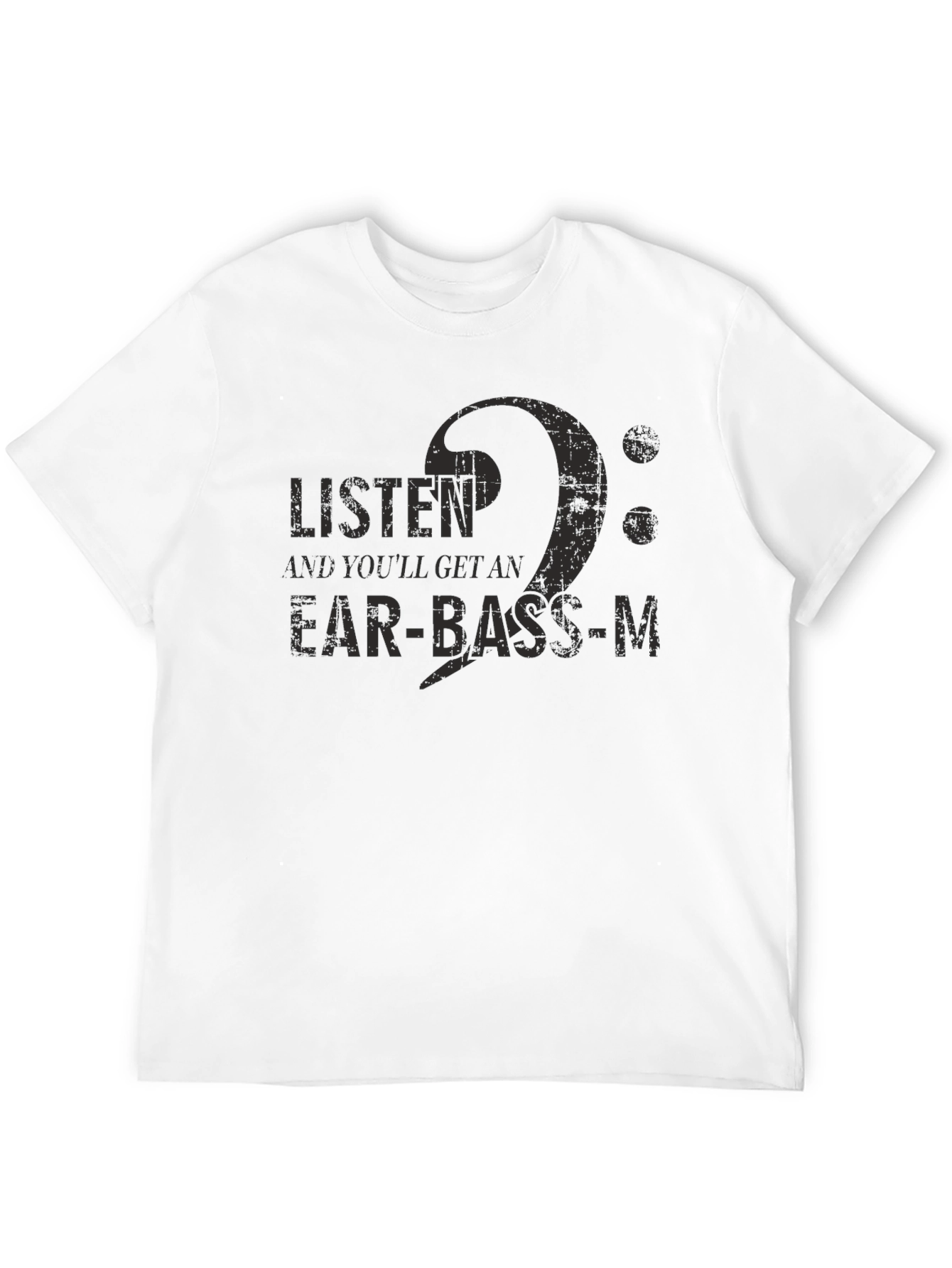 Black Ear-Bass-M Graphic Tee - Musician T-Shirt view 12