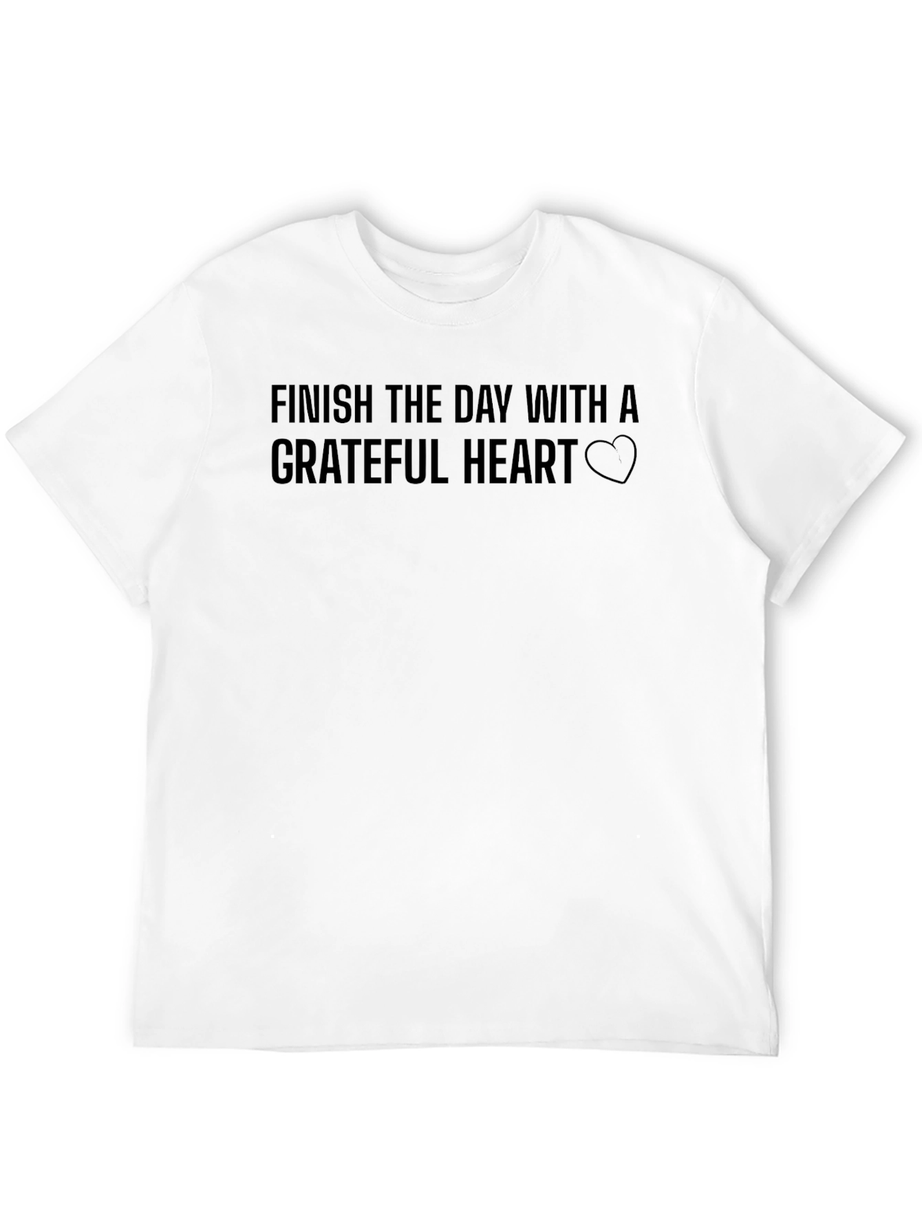 Black Grateful Heart Graphic Tee - Soft Cotton Blend Shirt view 12