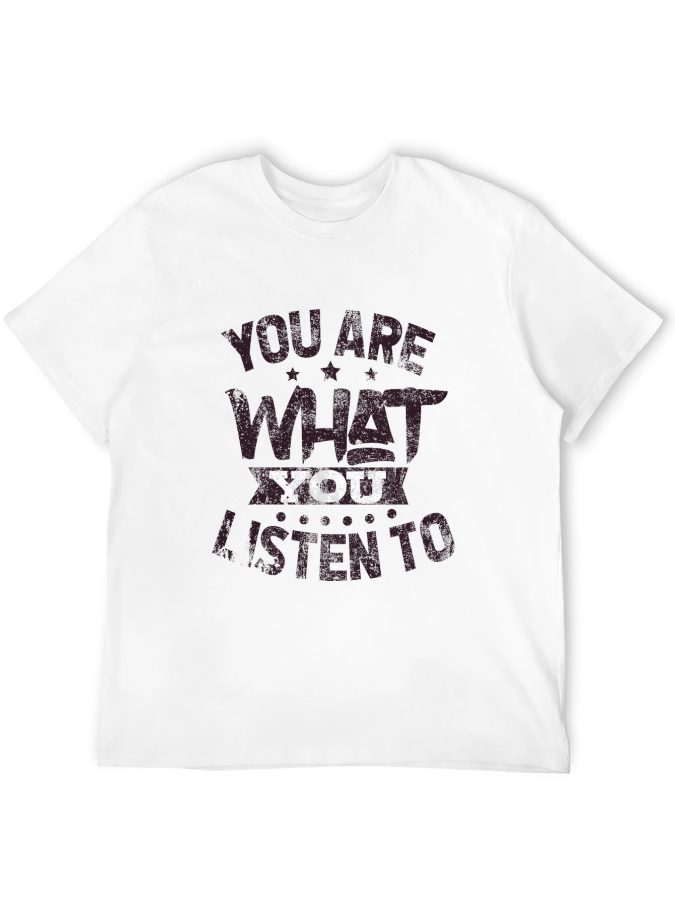 Black You Are What You Listen To Graphic Tee view 12