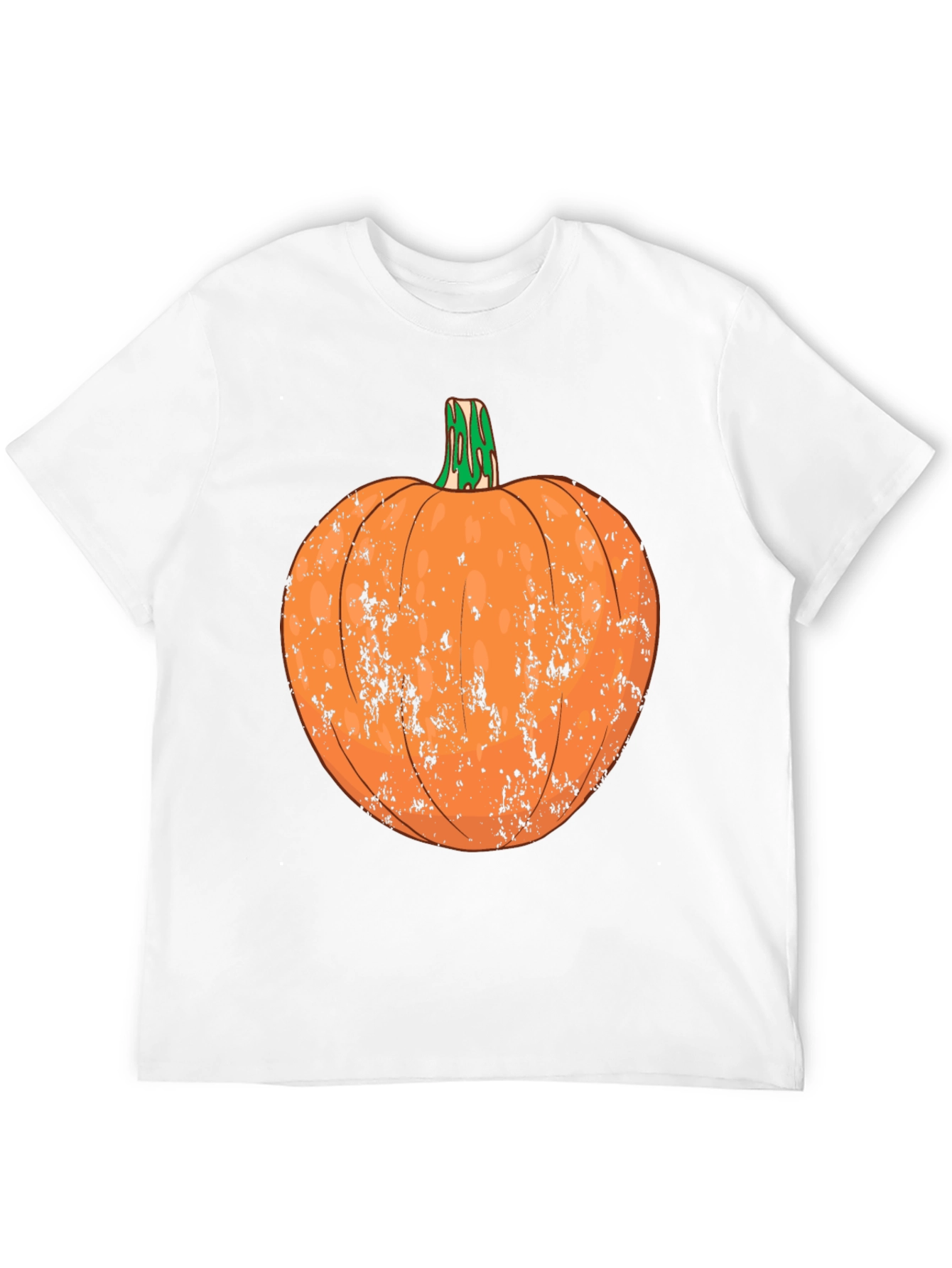 Distressed Pumpkin Graphic Tee - Halloween Ready - 12