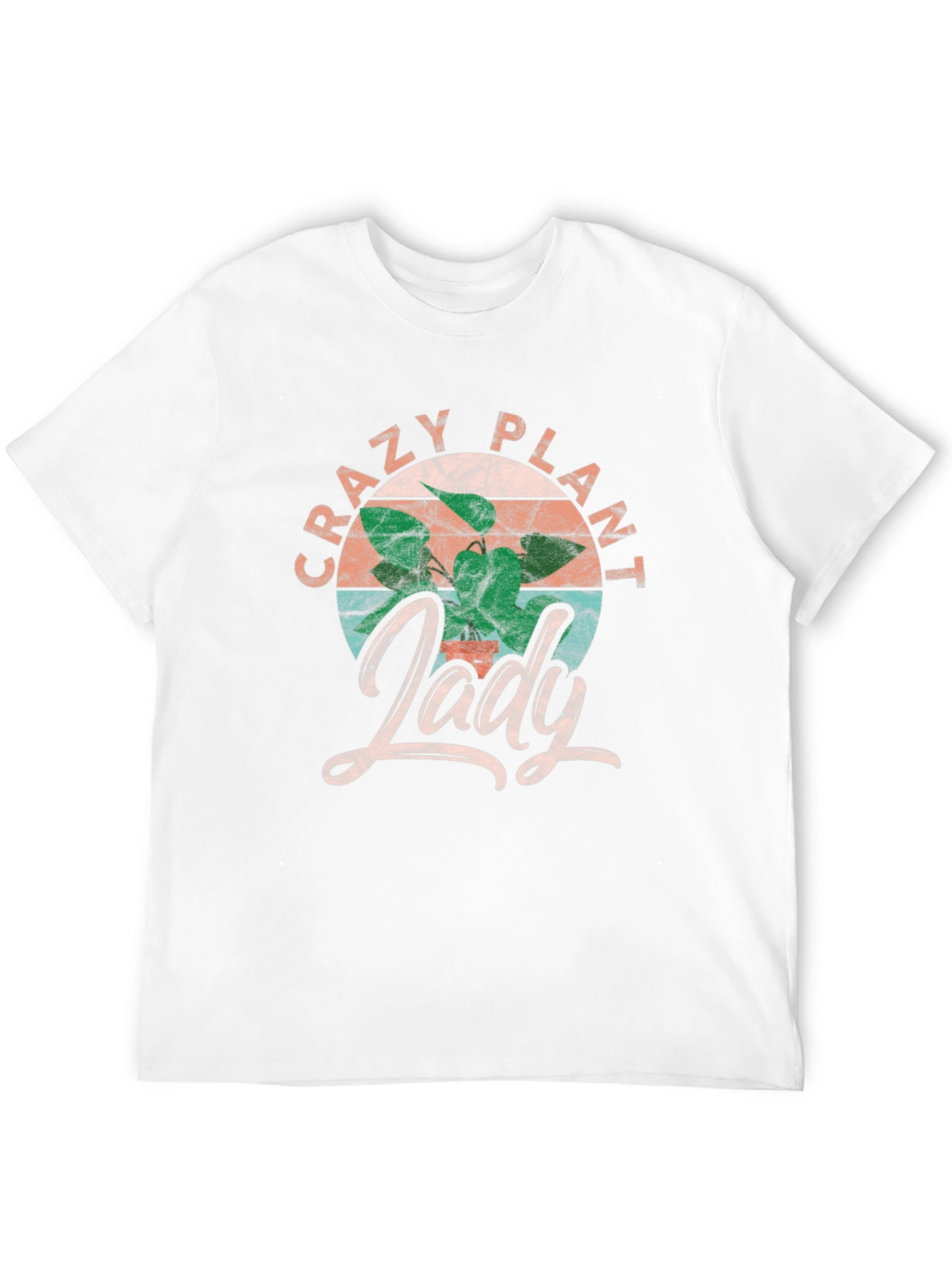 Black Crazy Plant Lady T-Shirt - Fun Graphic Tee view 12