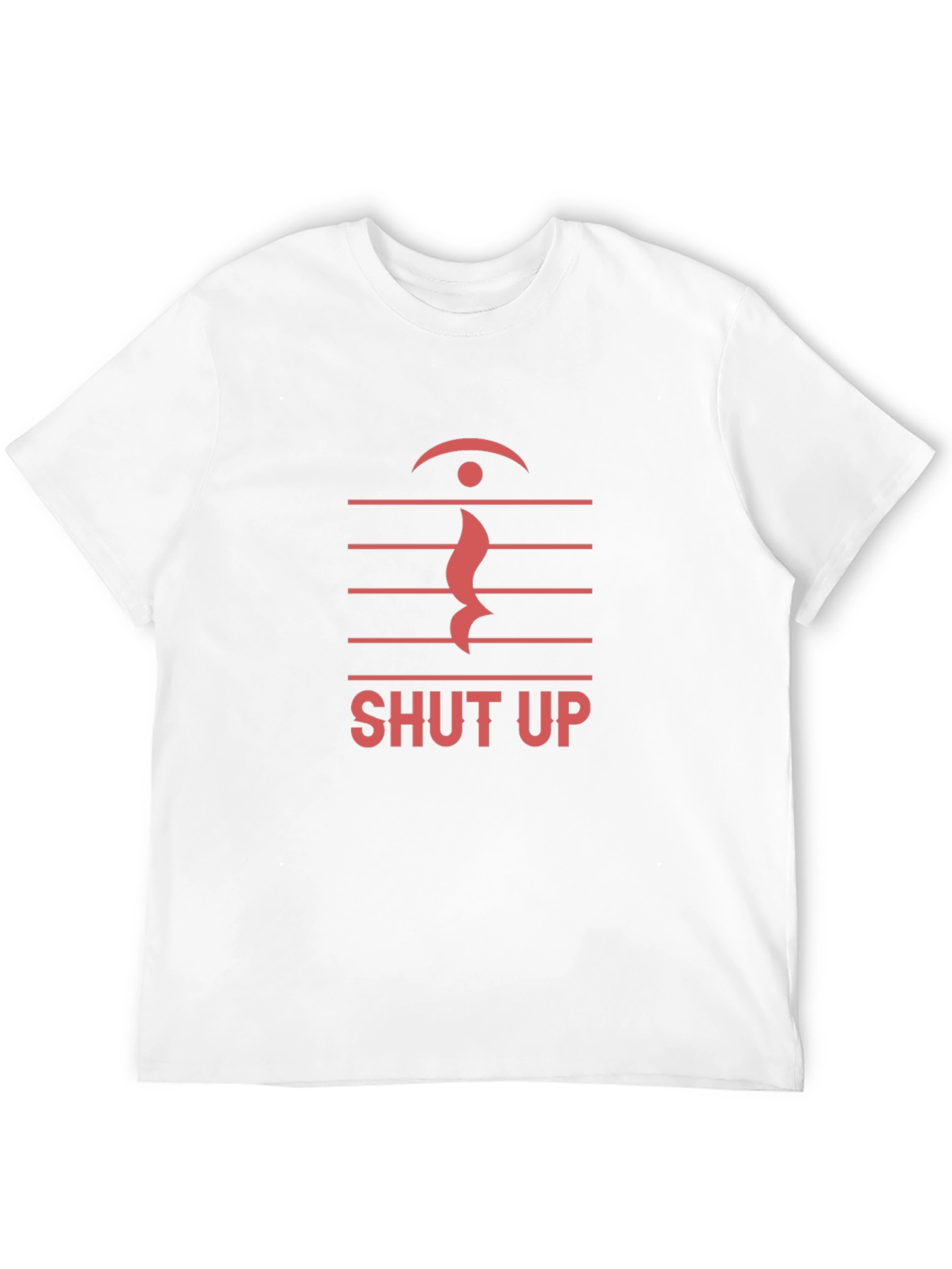 Black Shut Up Music Note Graphic T-Shirt view 12