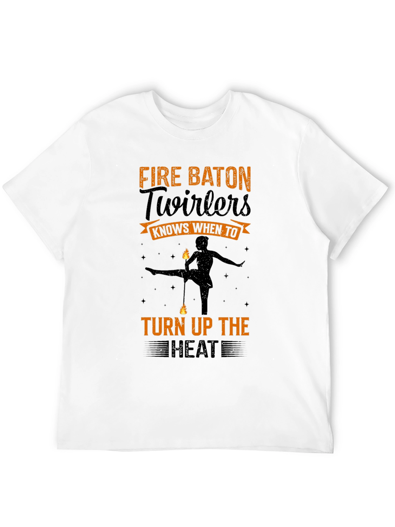 Black Fire Baton Twirlers T-Shirt - Turn Up the Heat! view 12