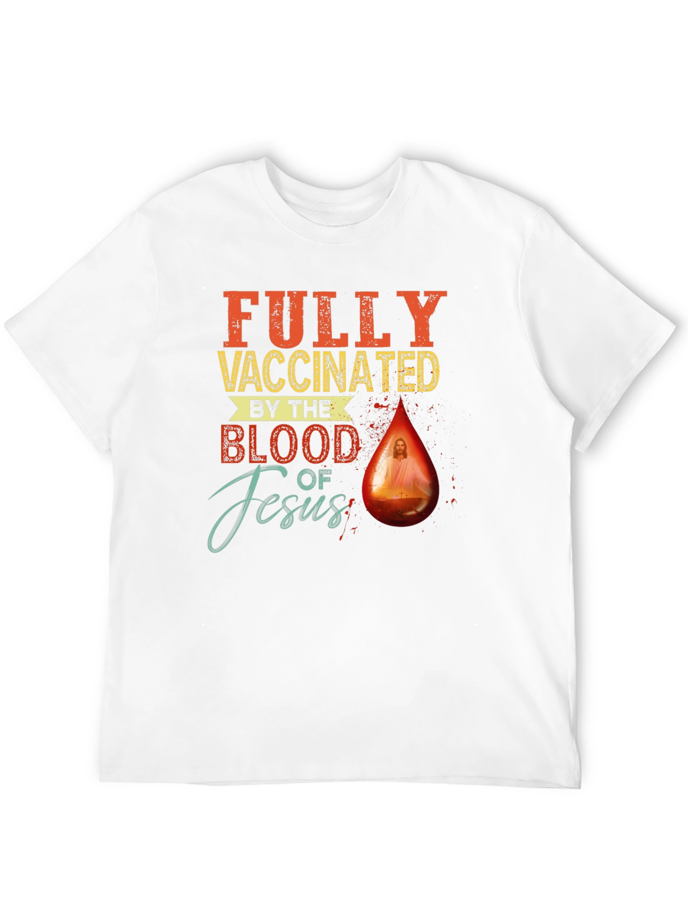 Black Fully Vaccinated by the Blood of Jesus T-Shirt view 12