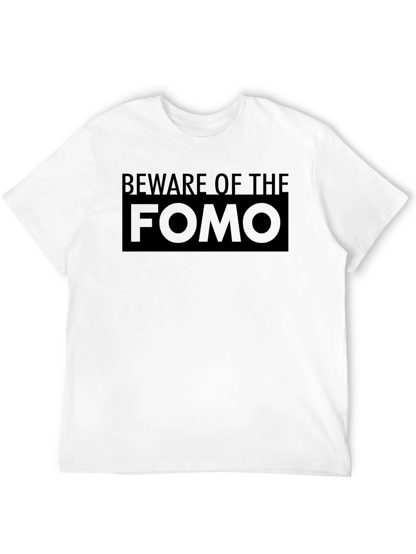 Black Beware of the FOMO Black Graphic Tee view 12