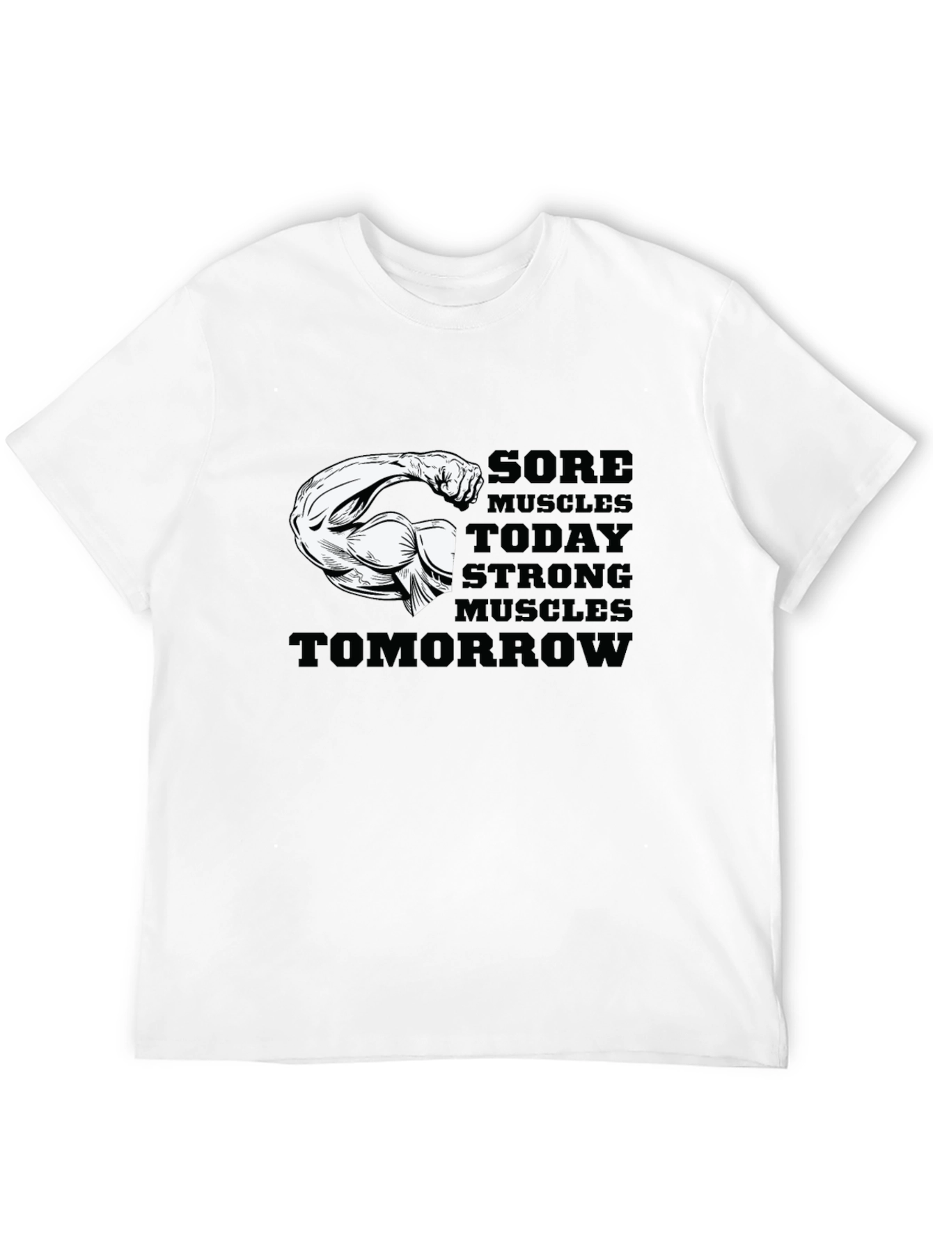 Black Sore Muscles Strong Muscles T-Shirt view 12