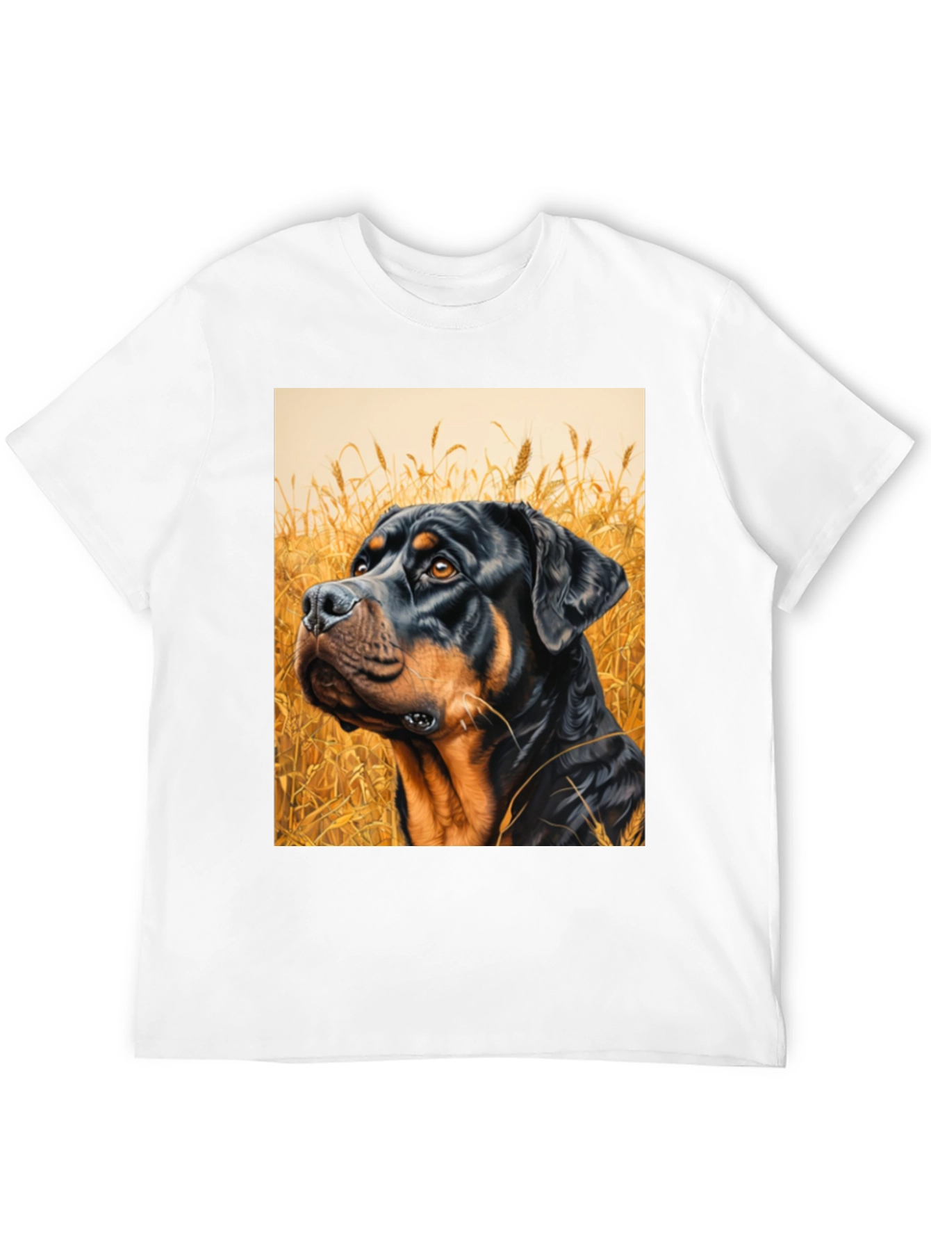 Rottweiler Dog Art Black T-Shirt - 12