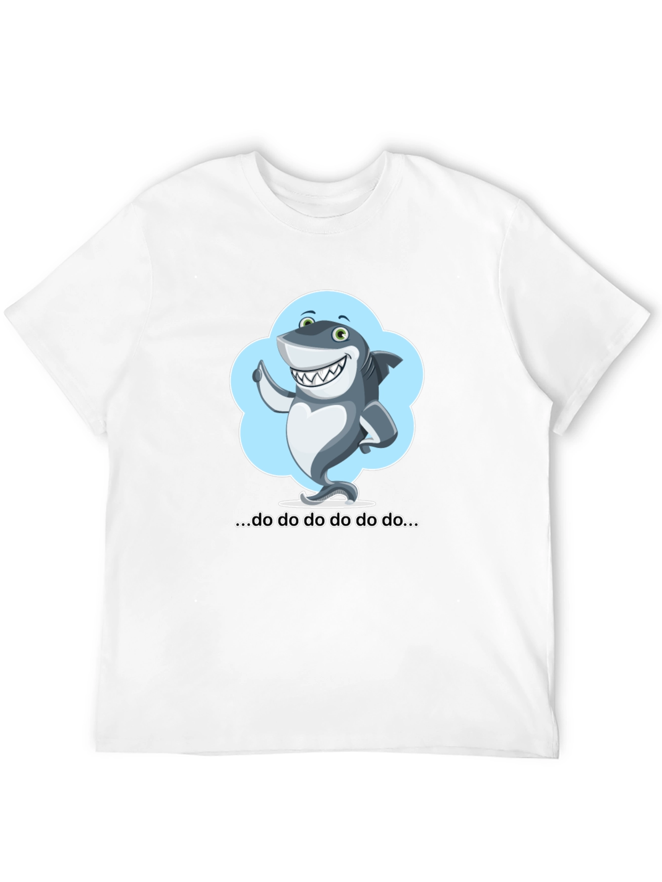 Black Cartoon Shark T-Shirt - Fun & Stylish! view 12