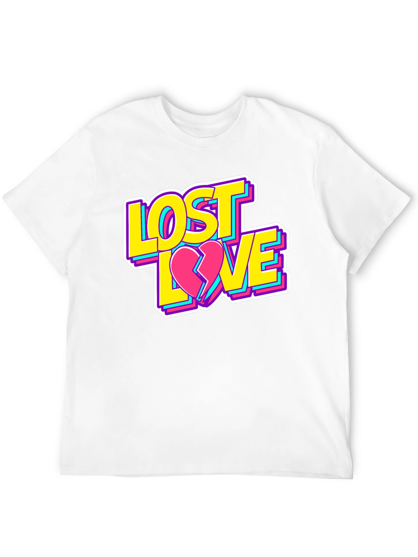 Black Lost Love Graphic T-Shirt - Casual Style view 12