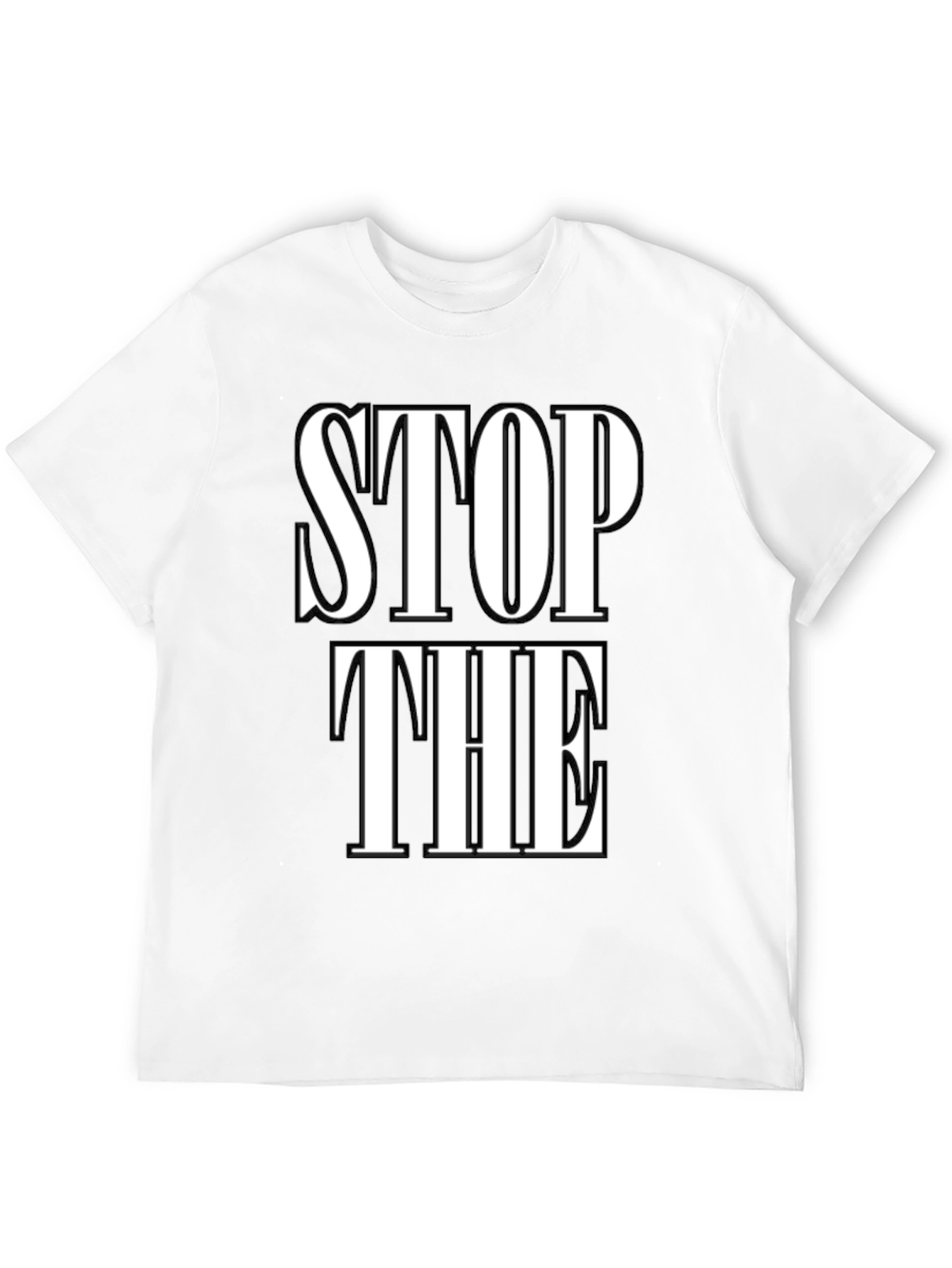 Black Stop The T-Shirt view 12