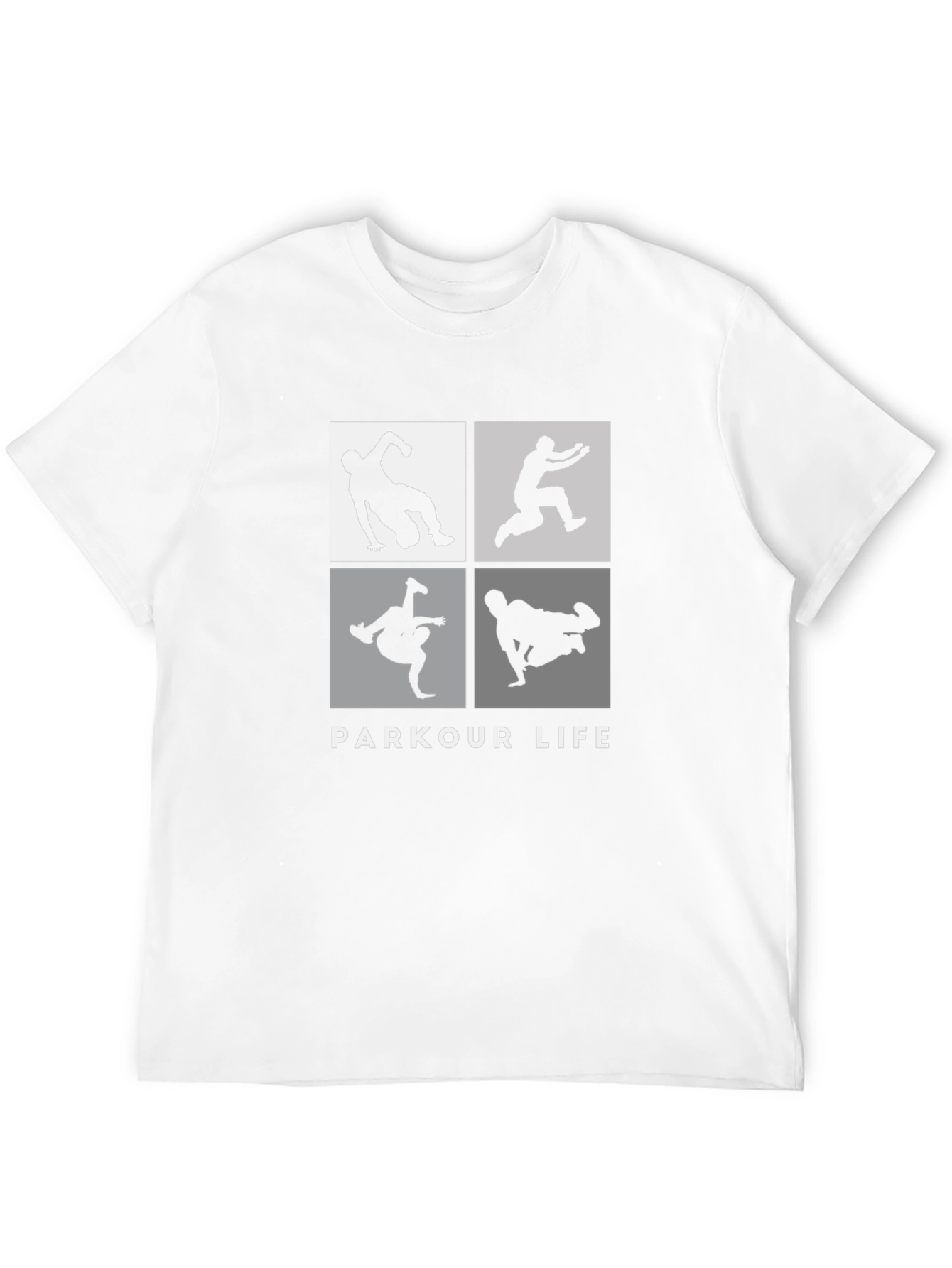 Black Parkour Life Black Graphic Tee view 12