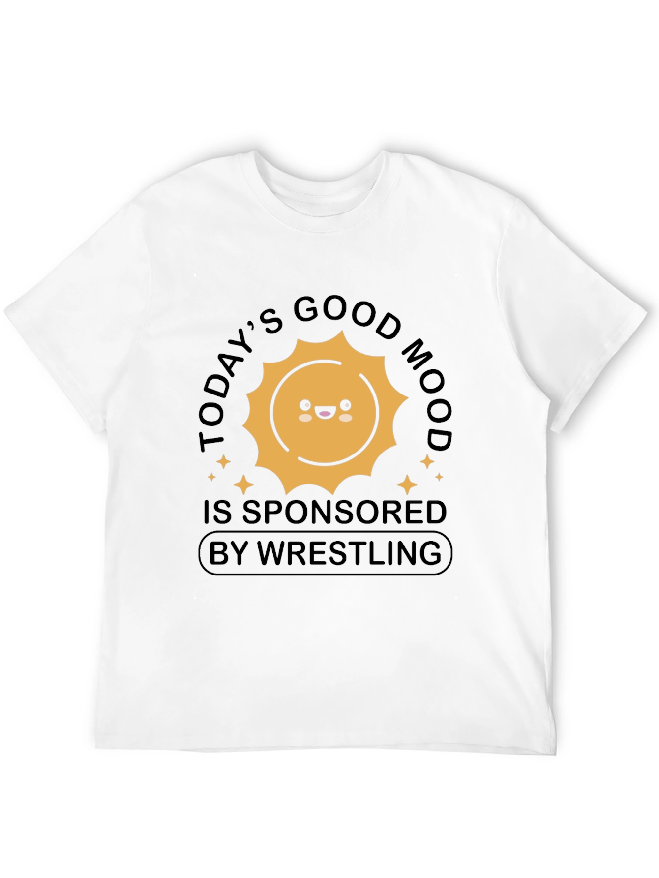 Black Good Mood Wrestling T-Shirt view 12