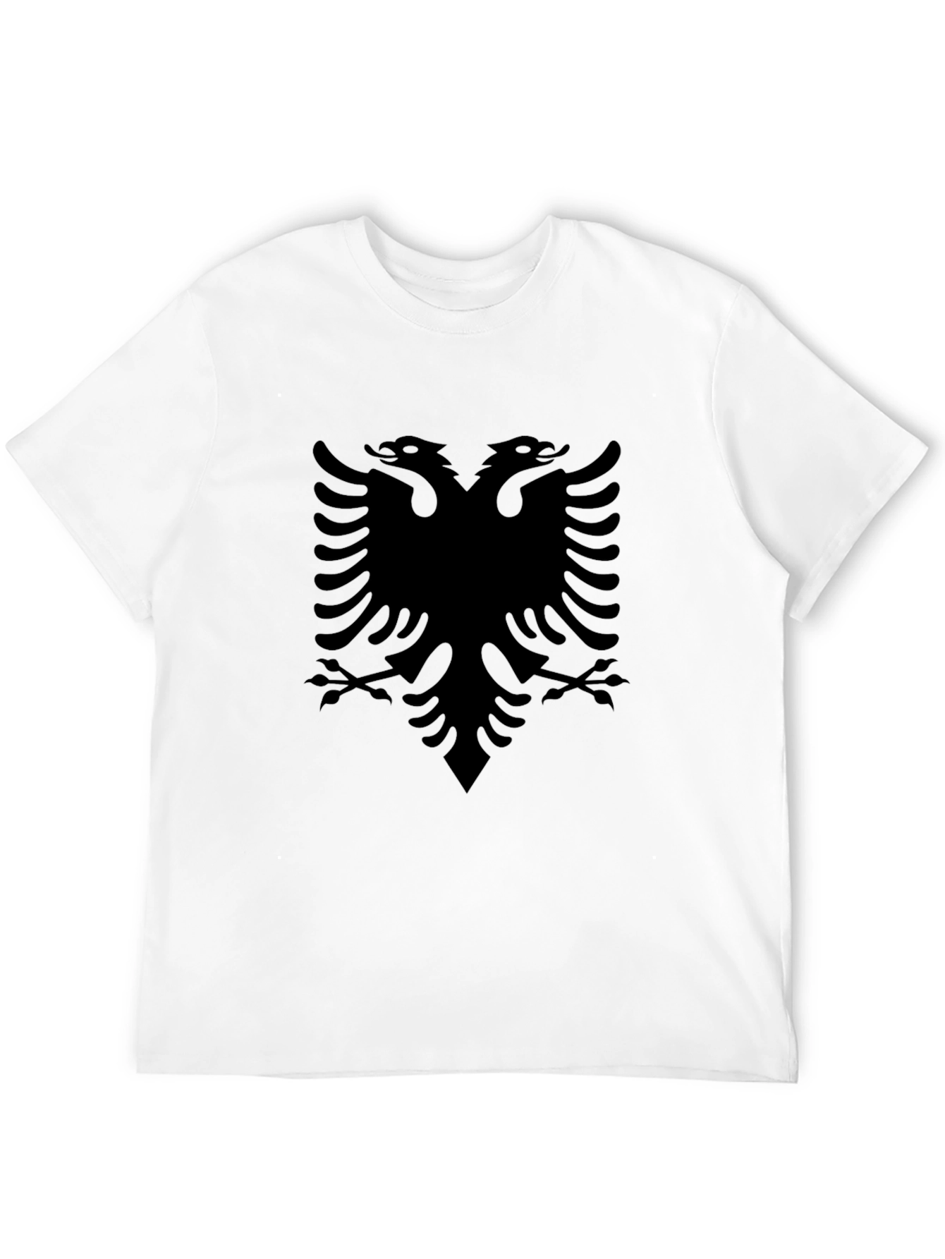 Black Albanian Eagle Black T-Shirt view 12
