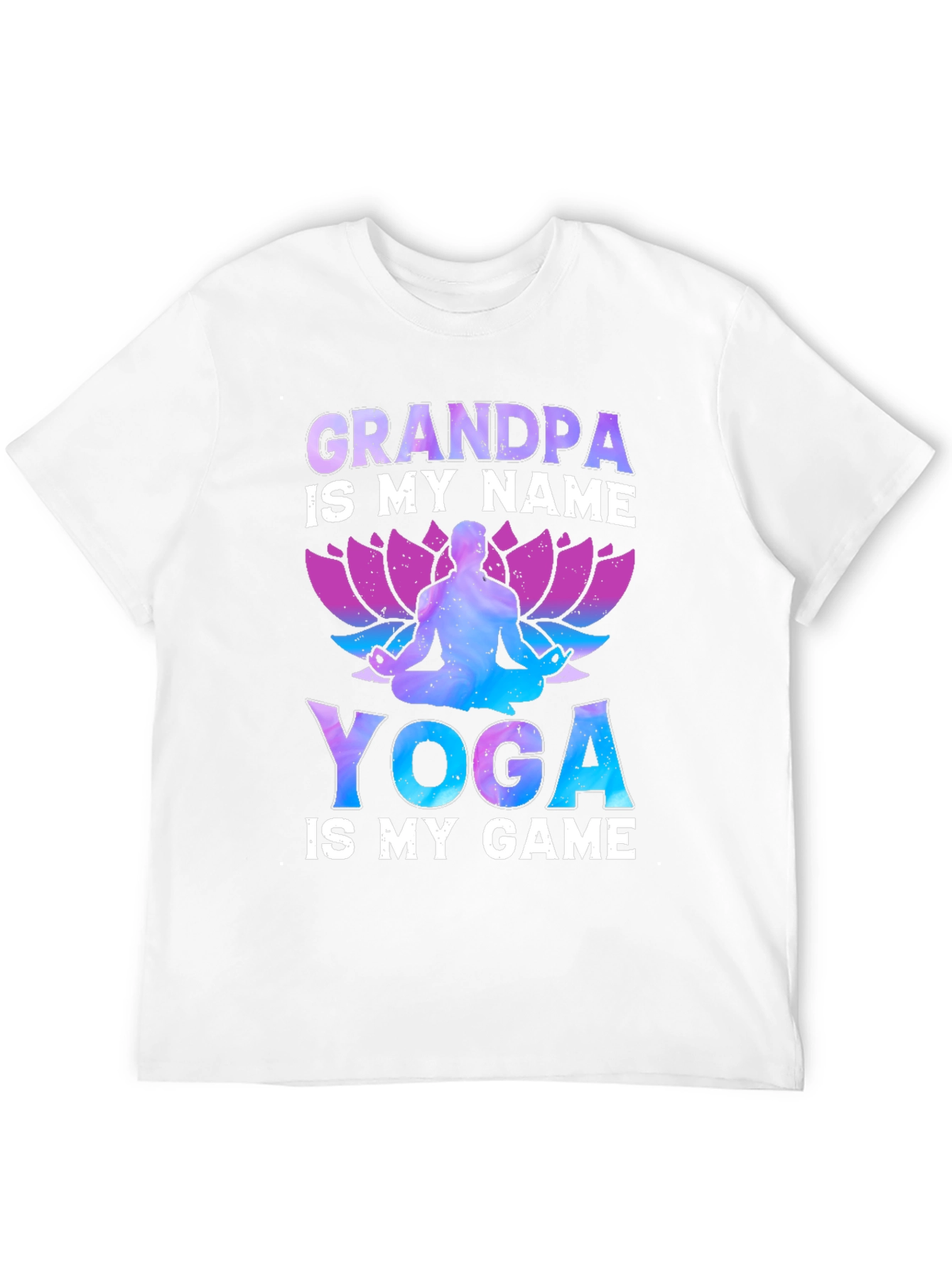 Black Grandpa Yoga T-Shirt view 12