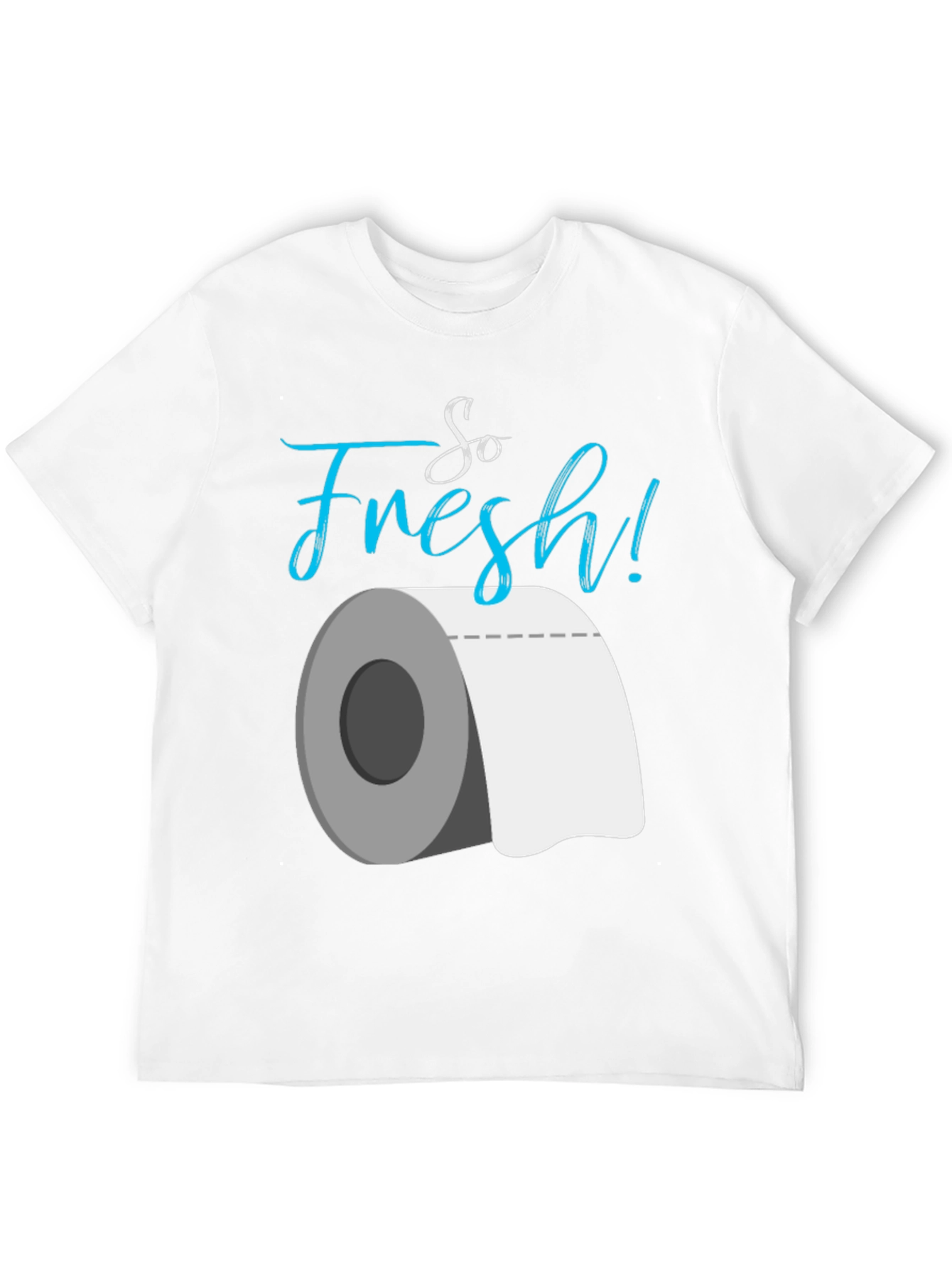 Black So Fresh Toilet Paper Graphic T-Shirt view 12