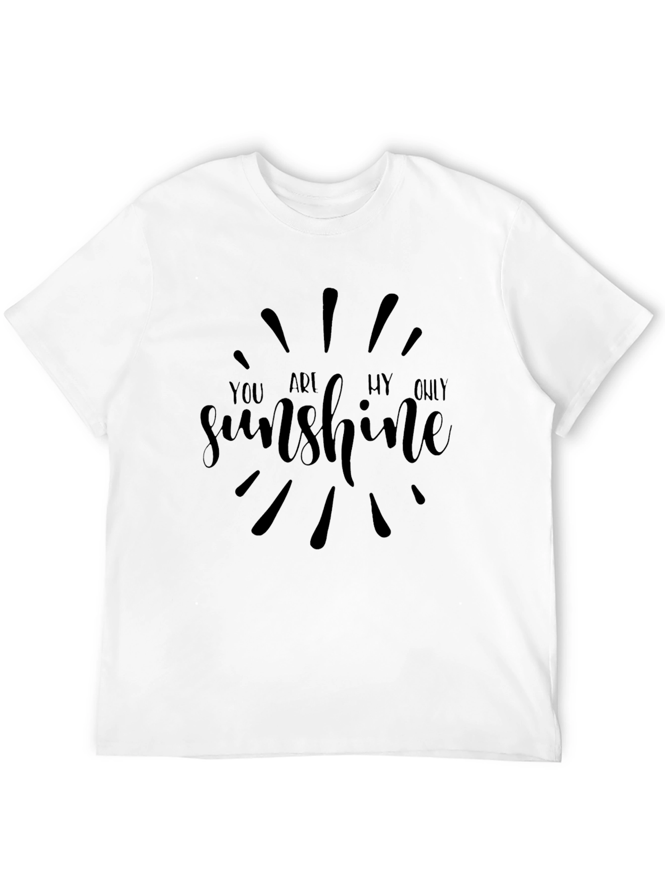 Black You Are My Sunshine Graphic Tee - Black view 12