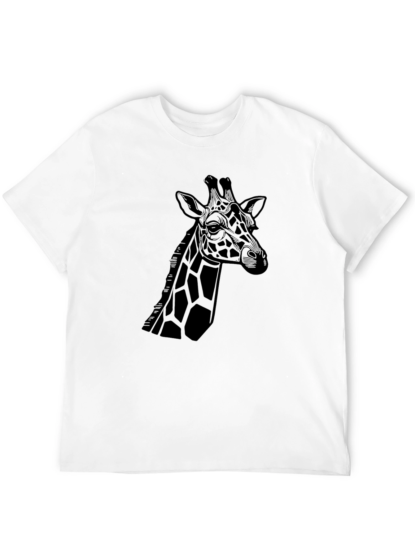 Black Giraffe Graphic Tee - Stylish Black T-Shirt view 12