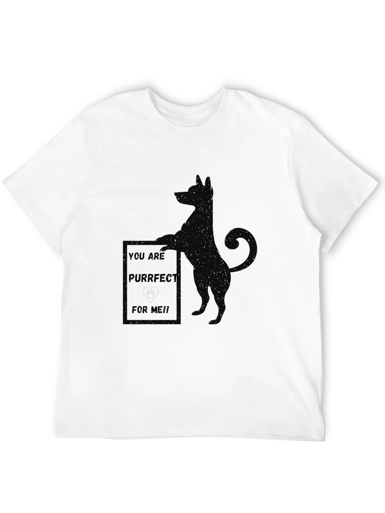 Black Purrfect Cat Lover T-Shirt view 12