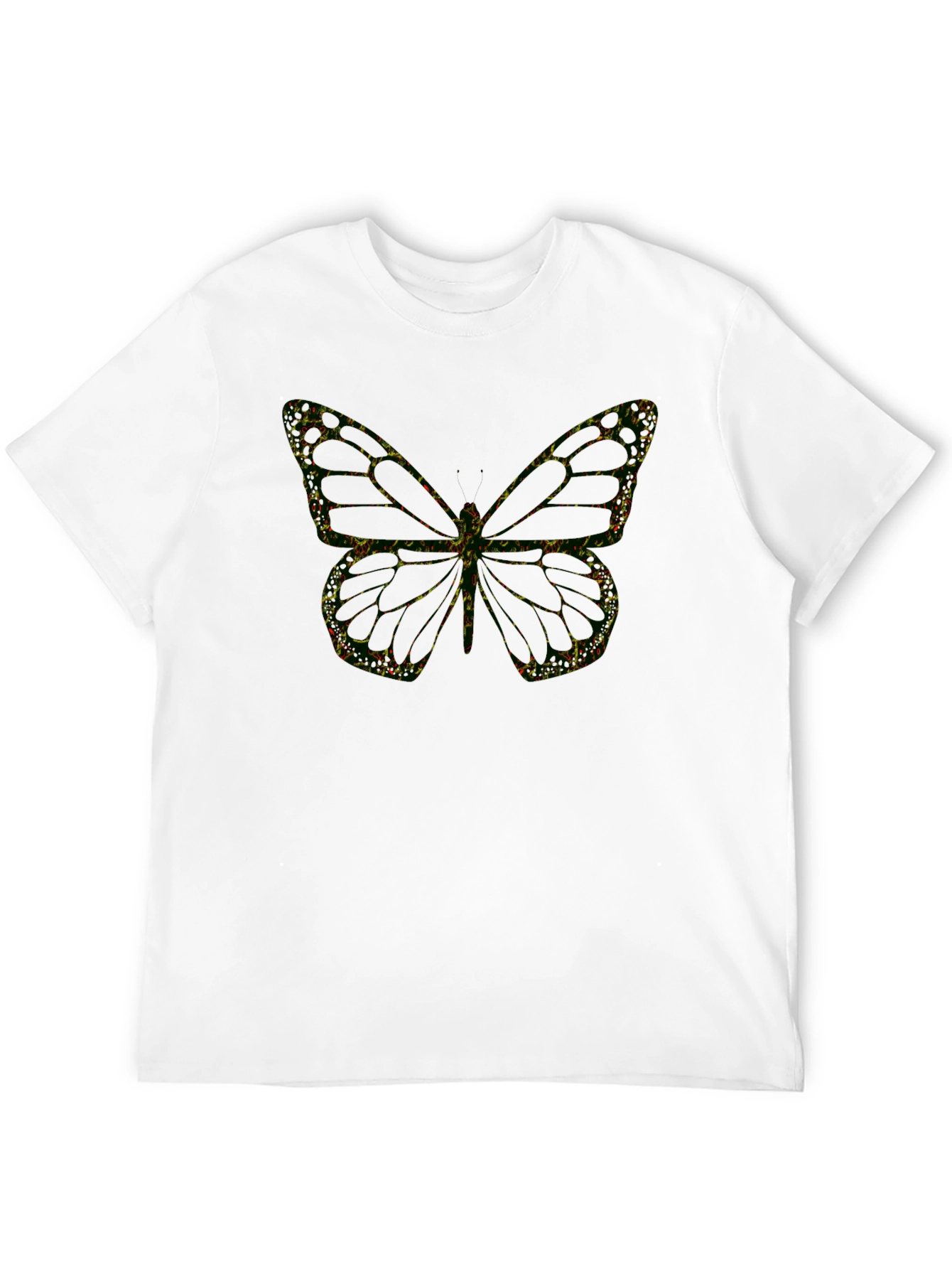 Black Butterfly Graphic Black T-Shirt view 12