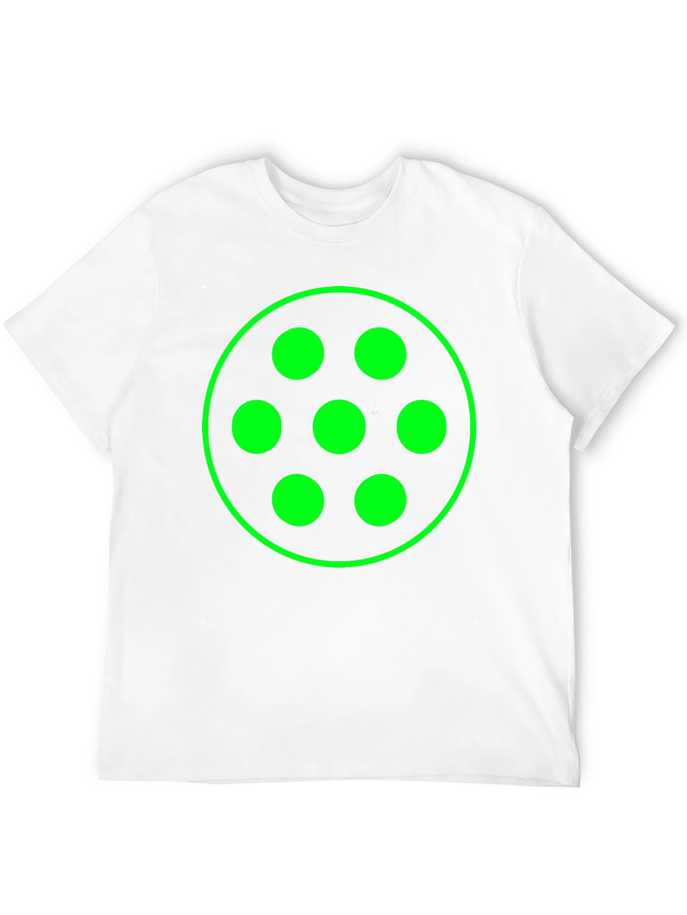 Geometric Green Graphic Black T-Shirt - 12