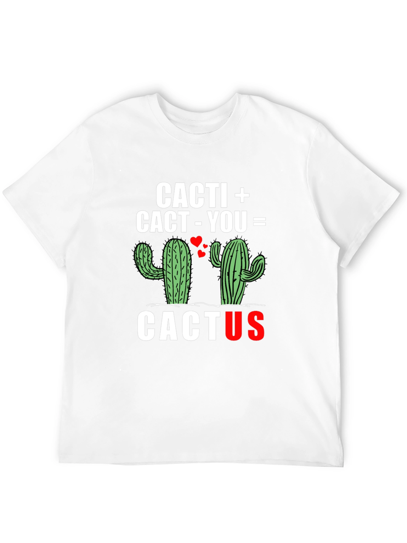Black Cacti Cactus T-Shirt - Love Equation Graphic Tee view 12