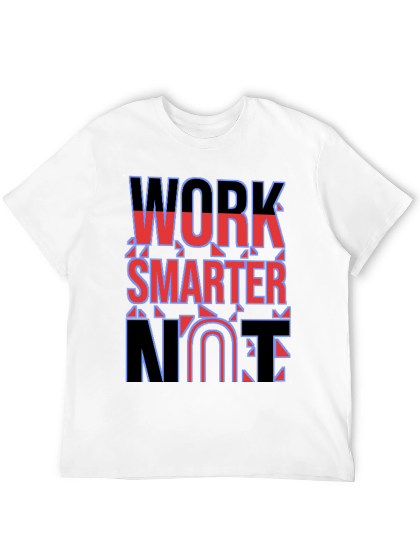 Black Work Smarter Not Fun T-Shirt view 12