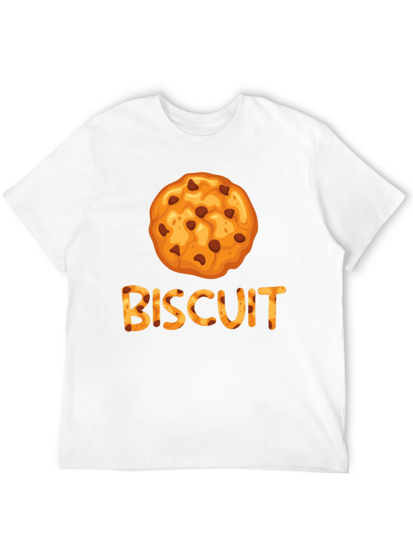 Black Biscuit Cookie Graphic Tee - Unisex Black T-Shirt view 12
