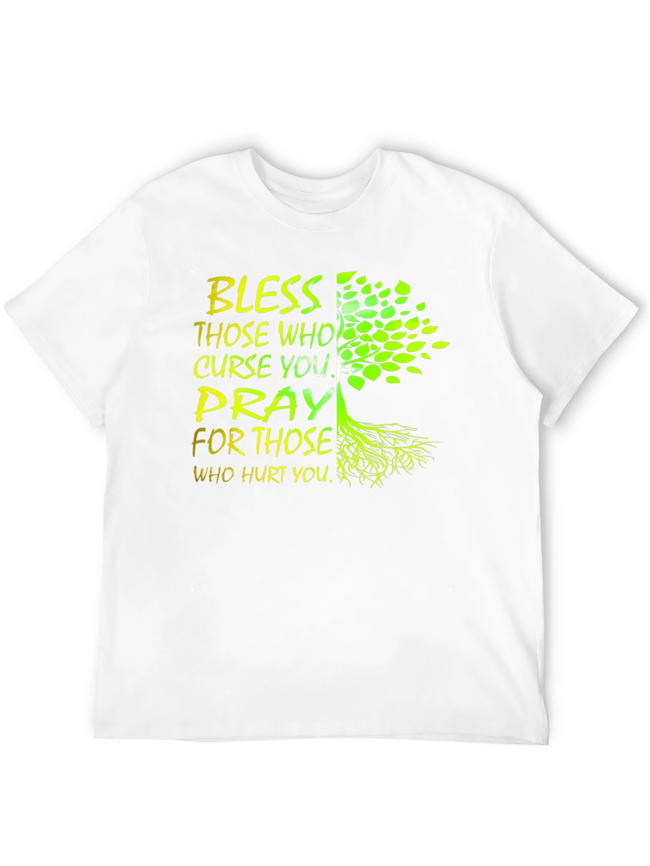 Black Bless & Pray Tree Graphic Black T-Shirt view 12