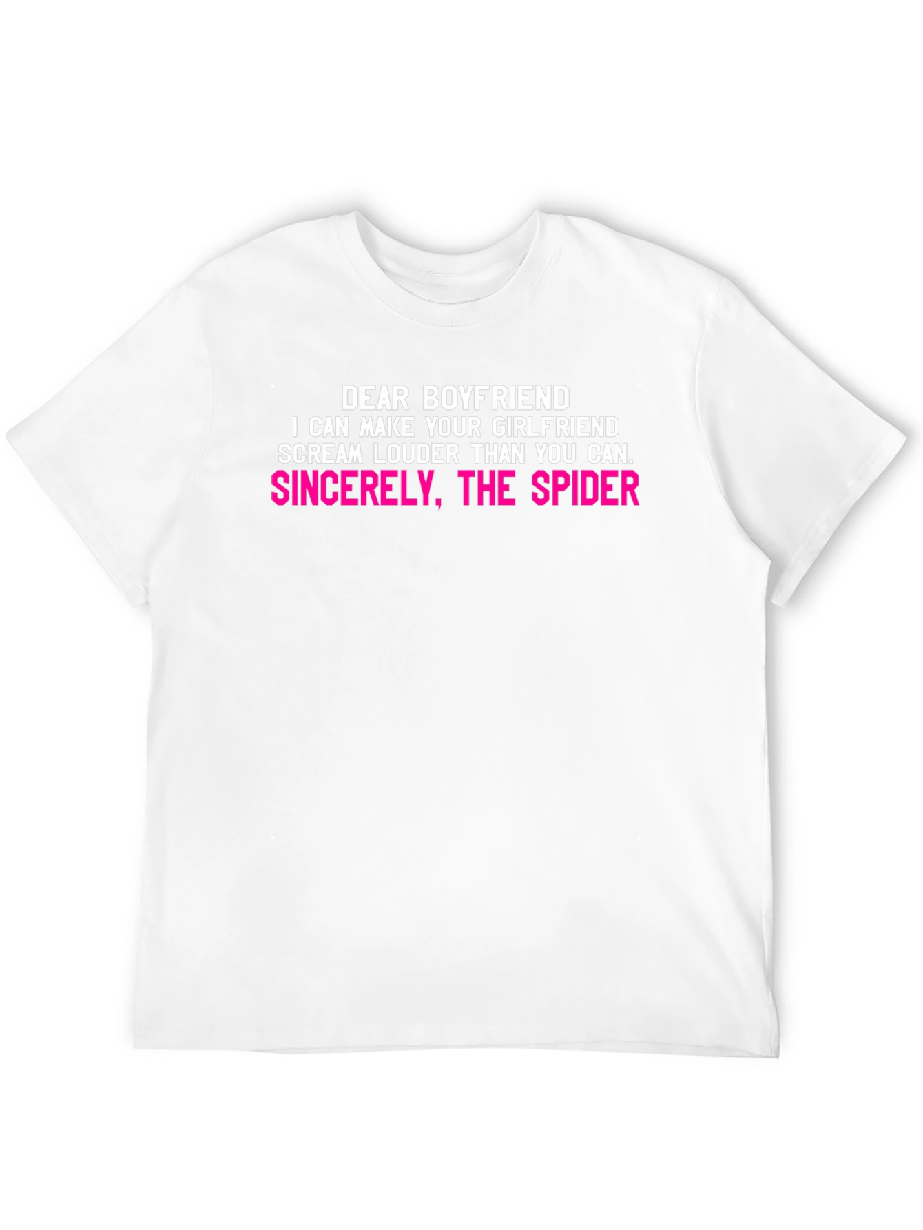 Black Funny "Dear Boyfriend, Sincerely The Spider" Graphic Tee view 12