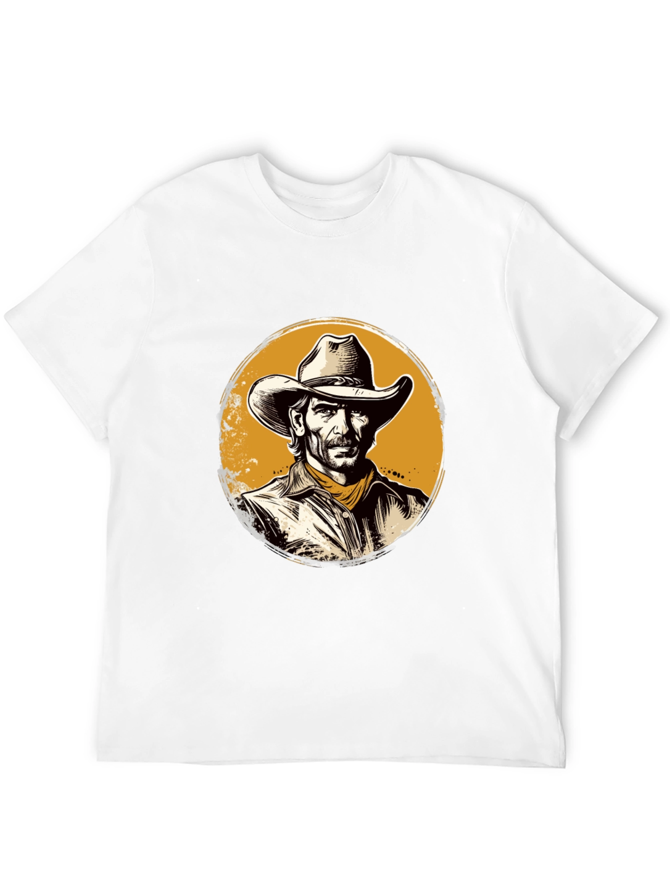 Black Cowboy Graphic Black T-Shirt view 12