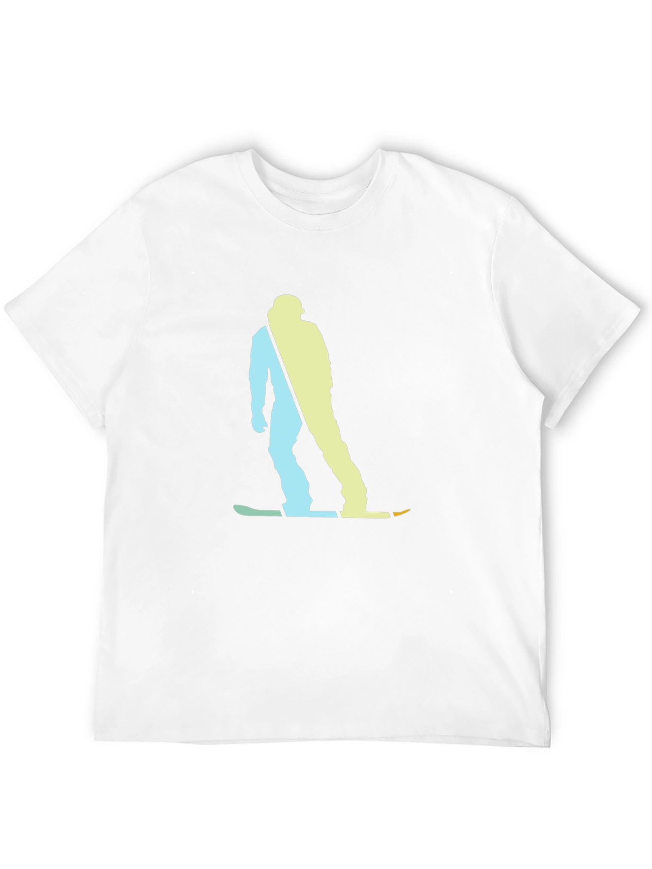 Black Snowboarder Graphic Tee - Black Cotton Blend view 12