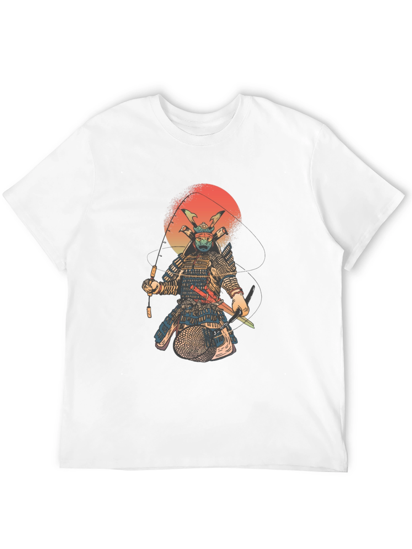 Black Samurai Fishing T-Shirt - Black view 12