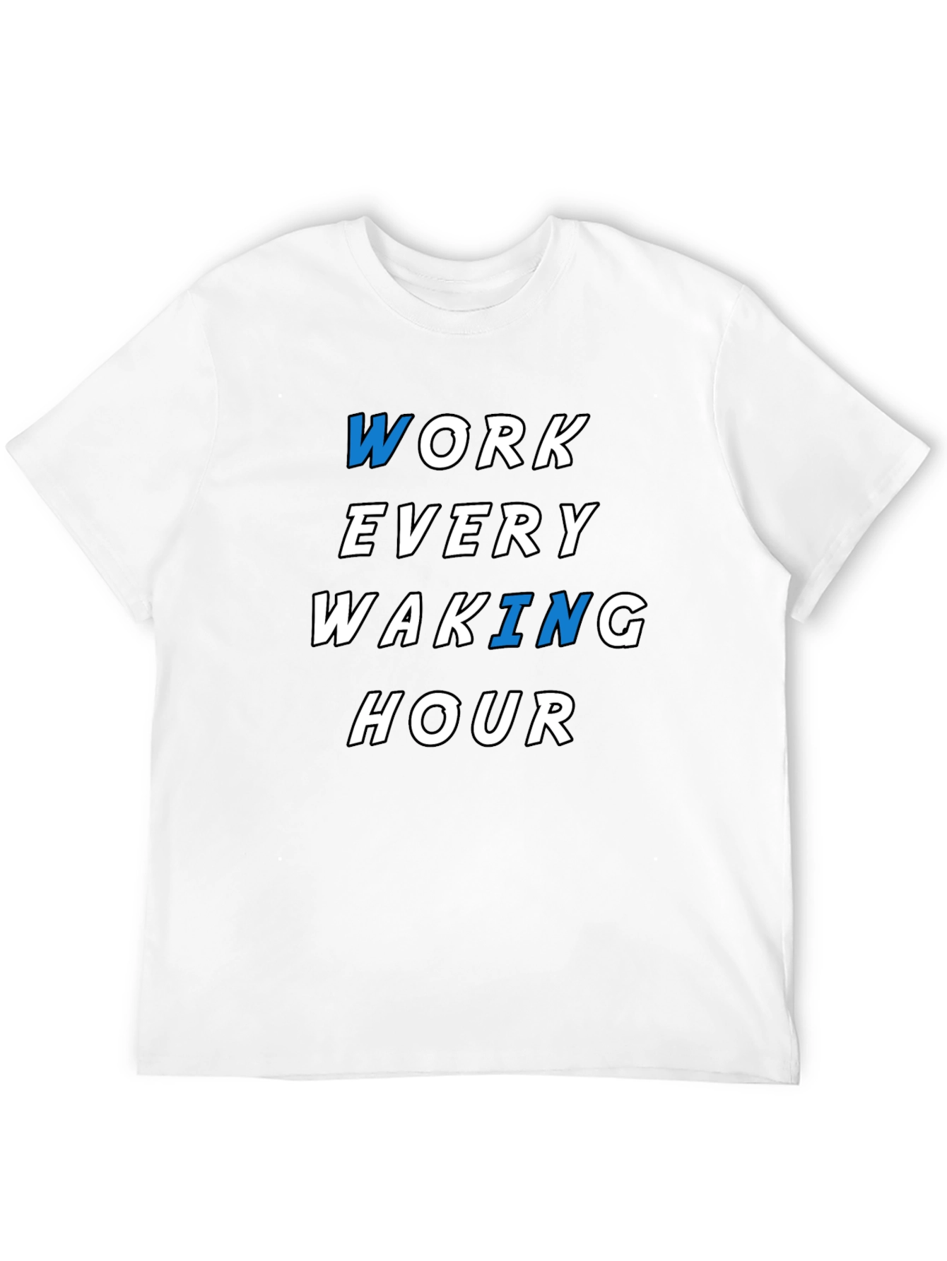 Black Work Every Waking Hour Graphic Tee - Black view 12