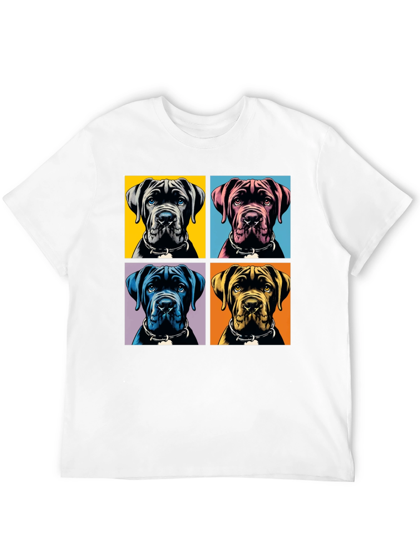 Black Pop Art Dog Graphic T-Shirt - Stylish Pet Lover Apparel view 12
