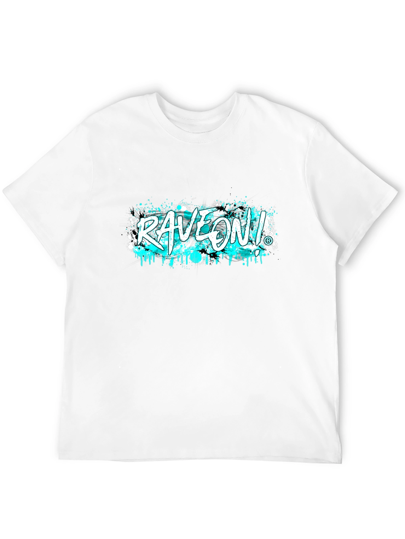 Black RaveOn! Graphic Tee - Black Cotton T-Shirt view 12