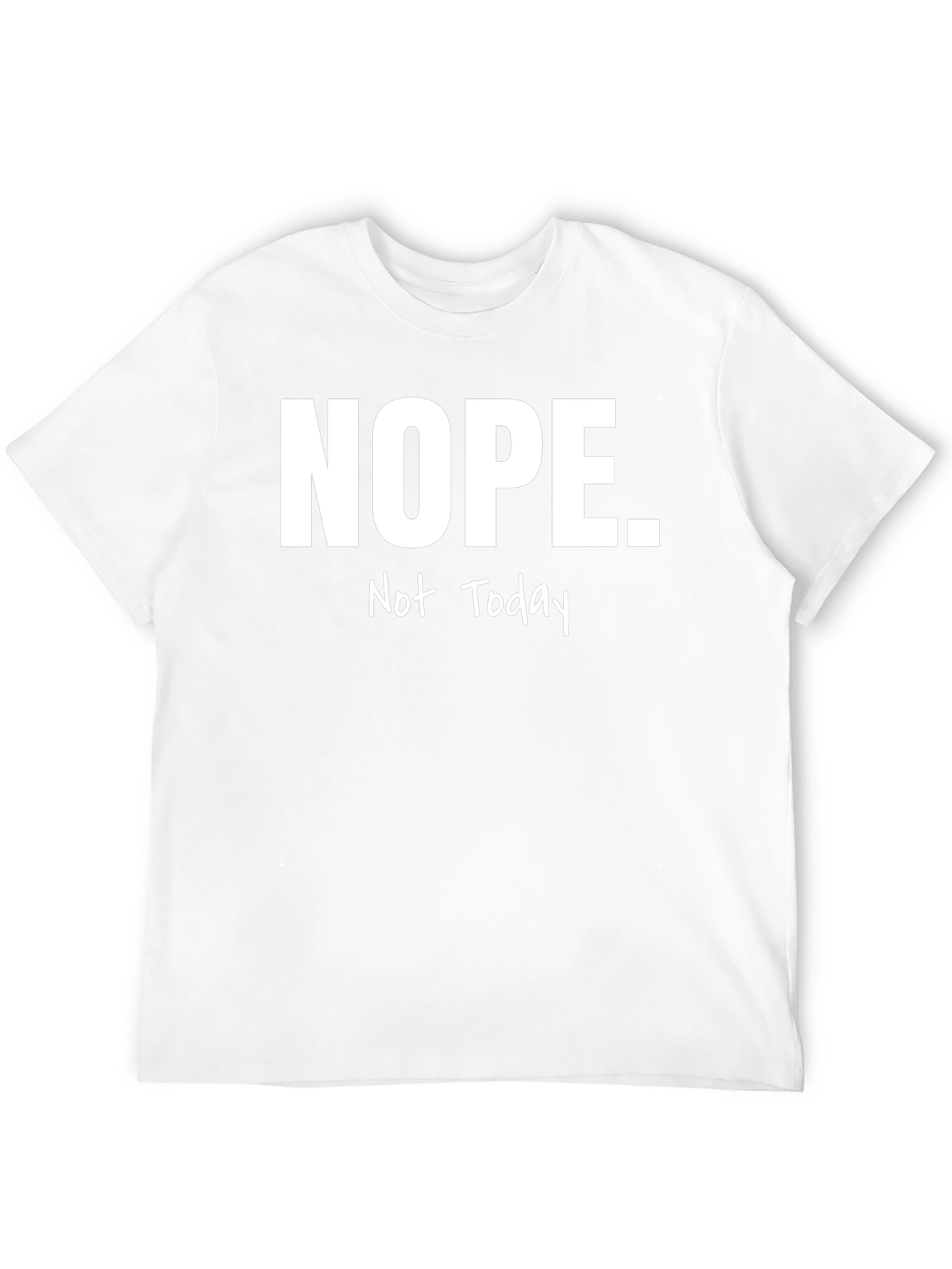 Black Nope. Not Today Graphic Tee - Men's Black T-Shirt view 12