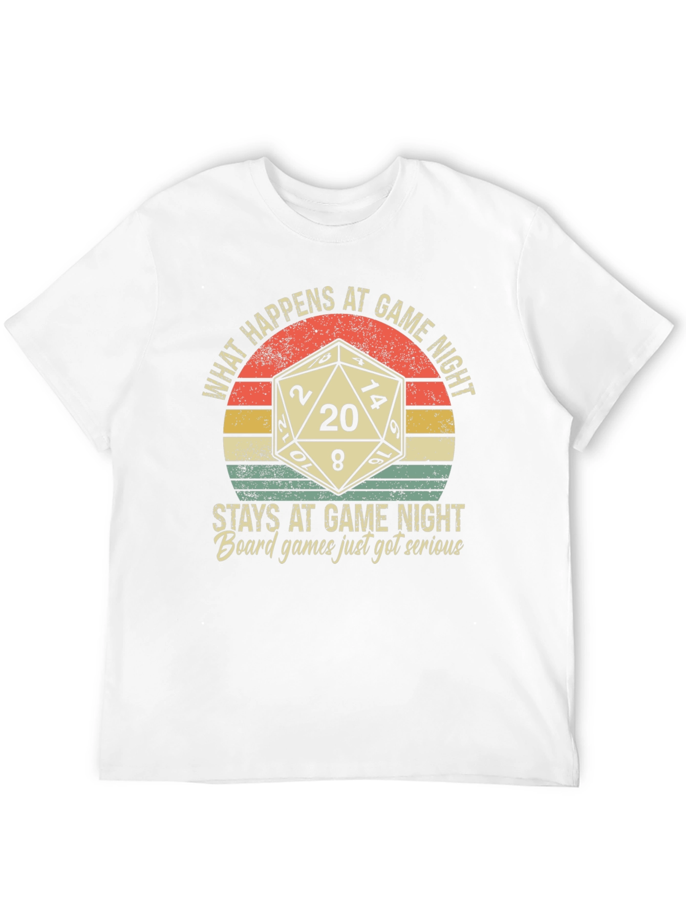 Black Game Night T-Shirt: Dice & Funny Slogan view 12