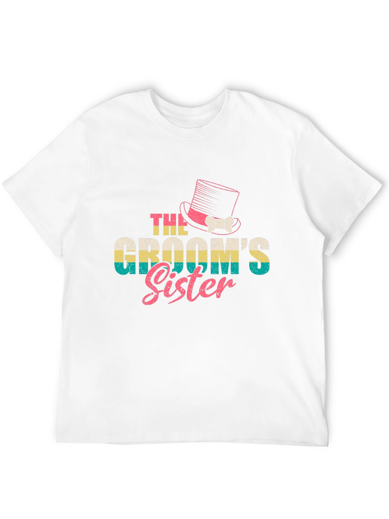Black The Groom's Sister T-Shirt - Wedding Party Tee view 12